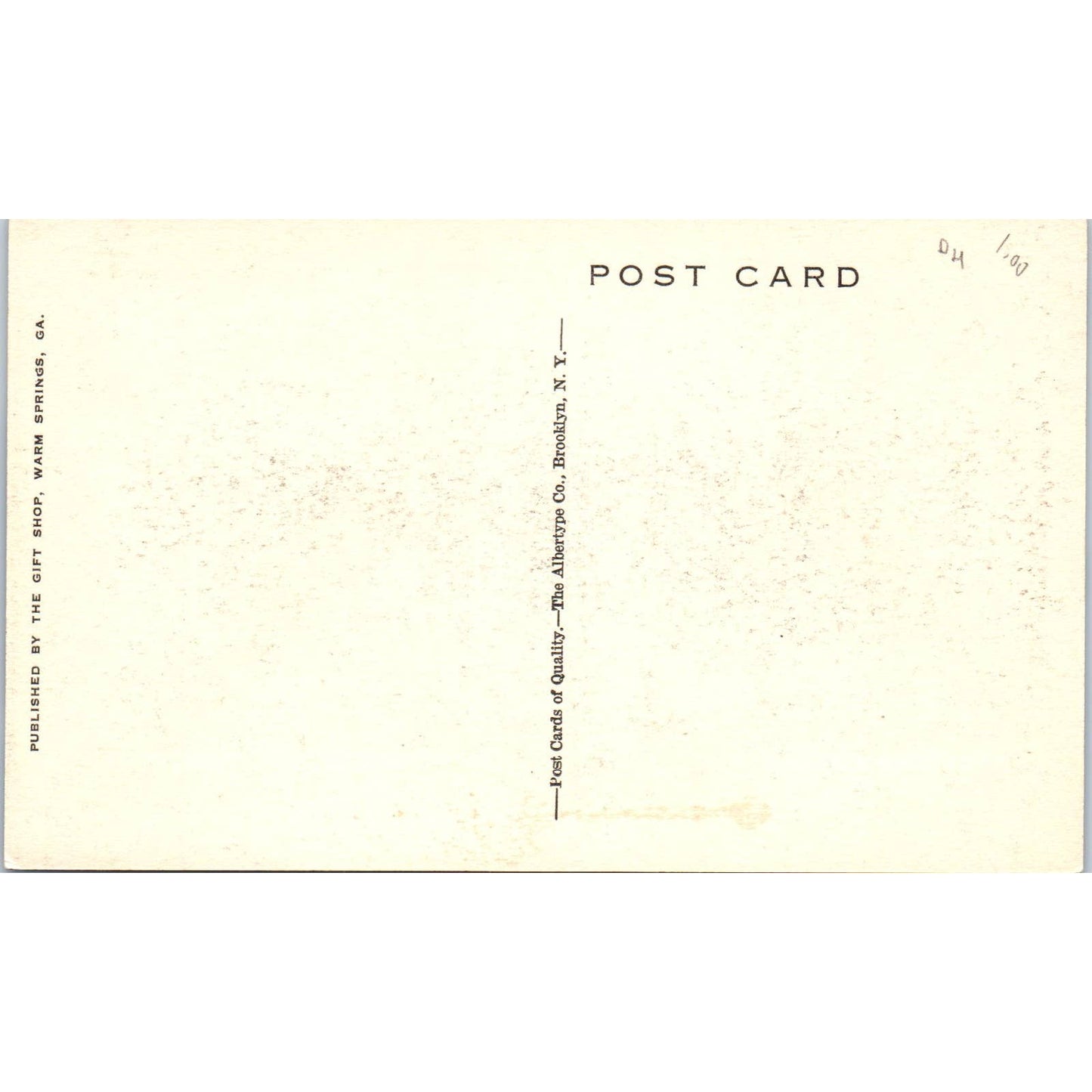 The Pergola and Georgia Hall Warm Springs GA Original Postcard TK1-P1