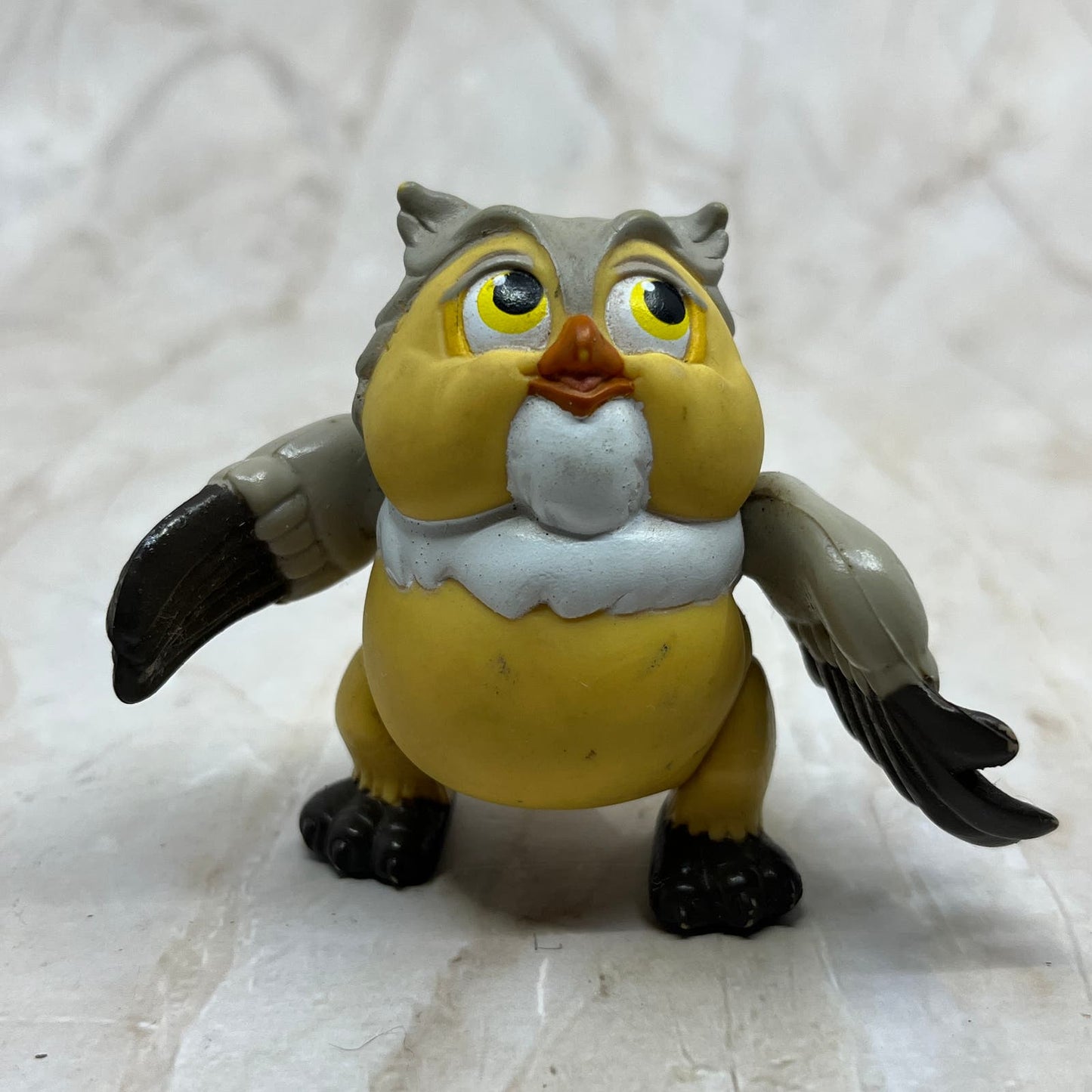 Owl Winnie the Pooh Figurine Disney Toy Plastic 1980s Poseable Figure TC9-T1