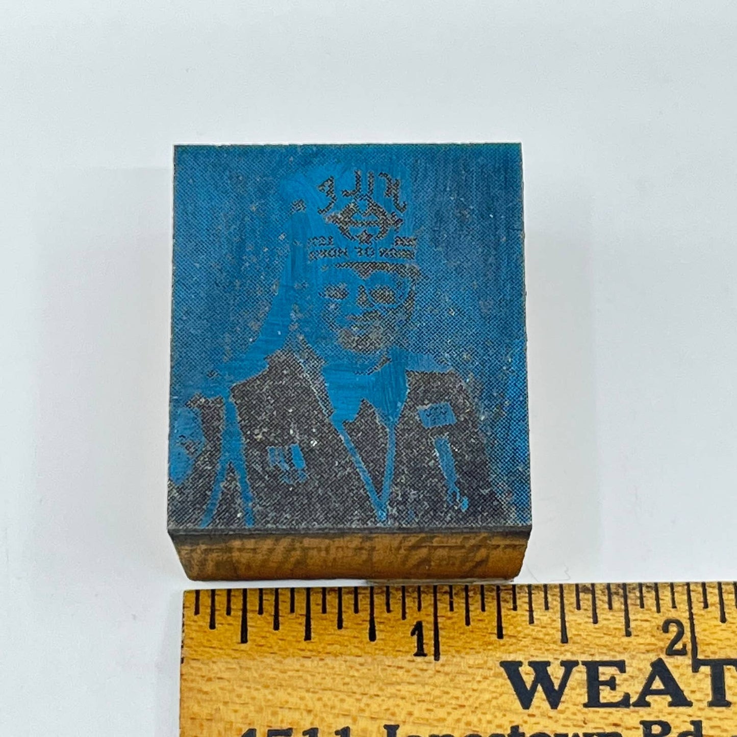 Nile Shriners Mountlake WA Engraved Photo Stamp Typeset Print Block SC7-41