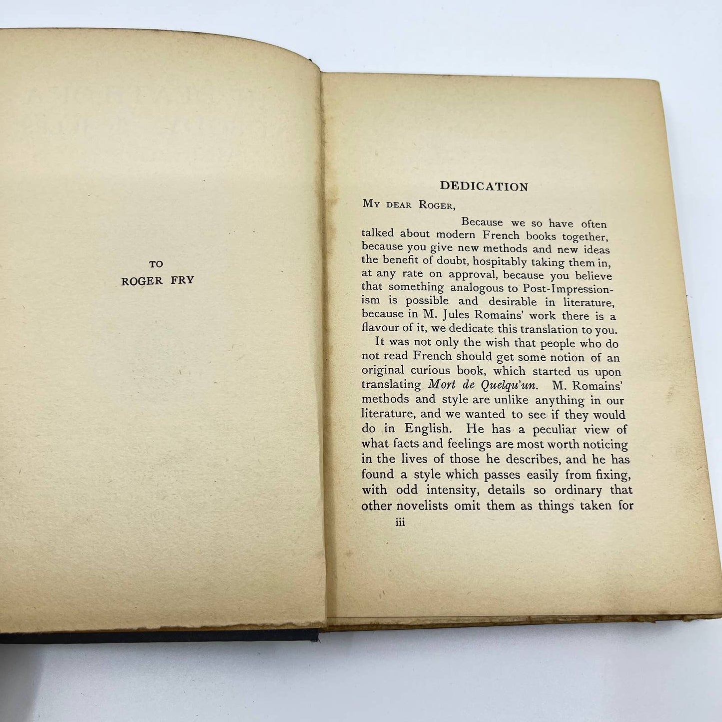 1914 The Death of a Nobody Jules Romains First Edition BW Huebsch Hardcover TF2