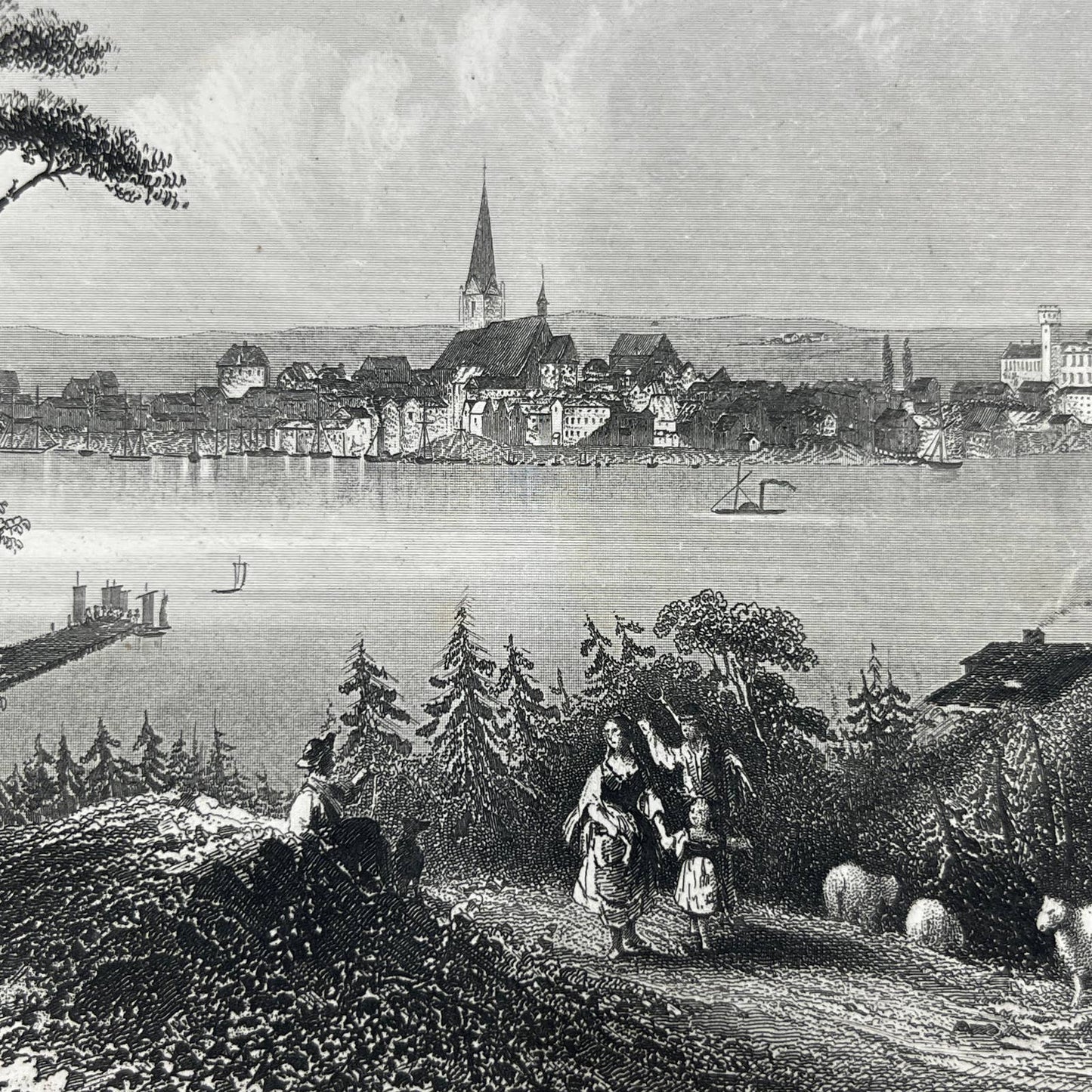 1864 Original Steel Art Engraving - Kiel Carse 8.5x11" AC3