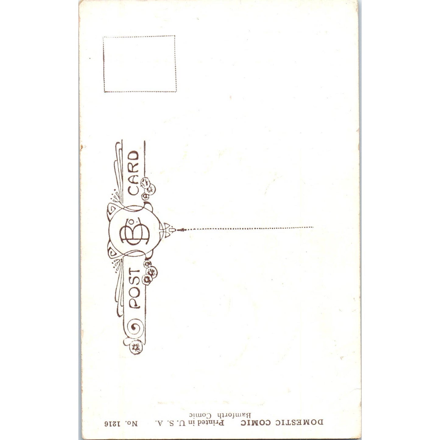 I Daren't Go Home D. Tempest Cartoon Humor c1910 Original Postcard TK1-P15