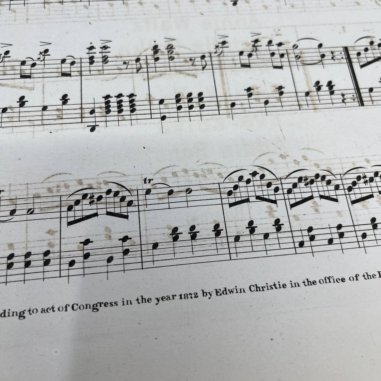 1872 Sheet Music OURS Six Little Jewels By Frank Livingston TH1