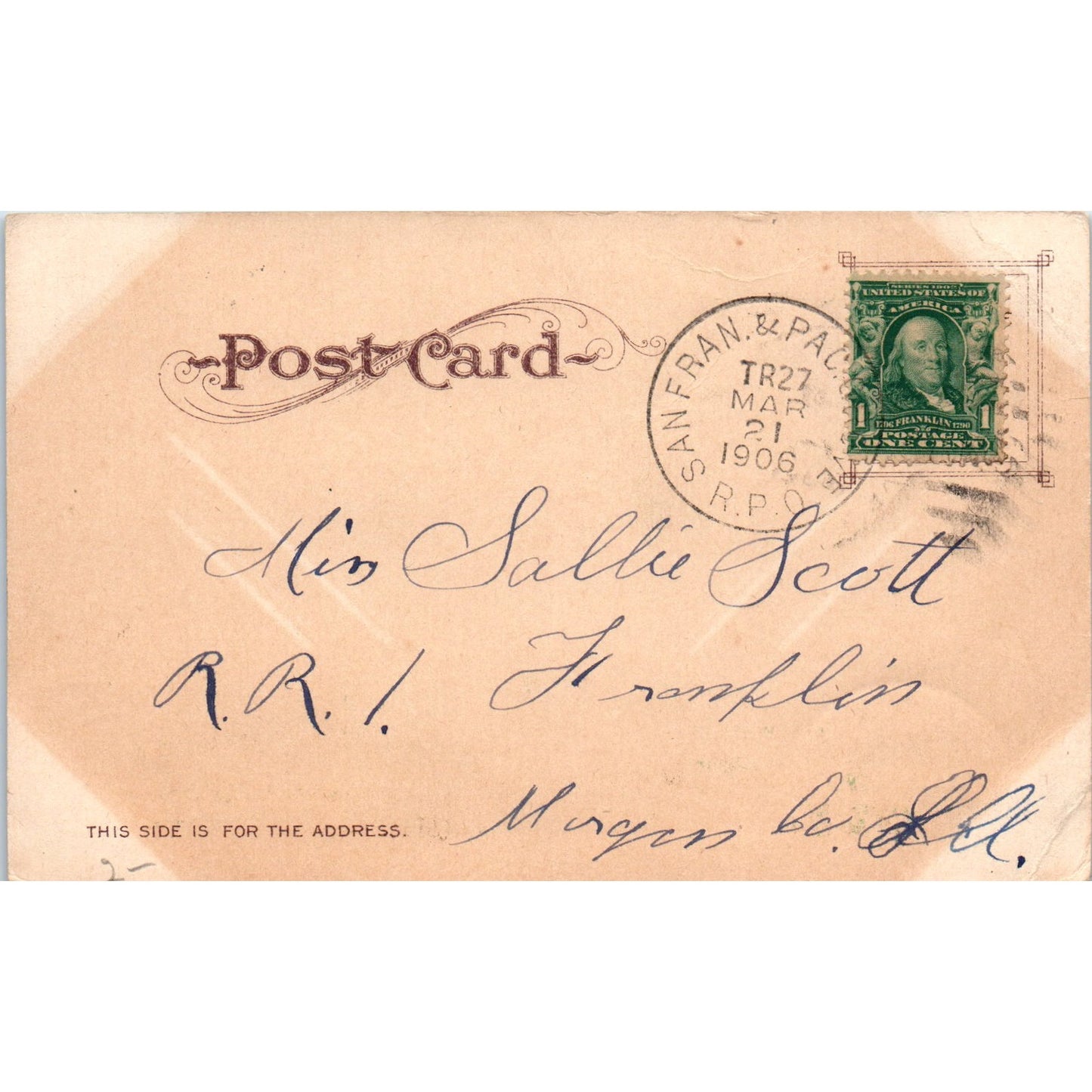 Memorial Arch Stanford University California 1906 Original Postcard P3-3