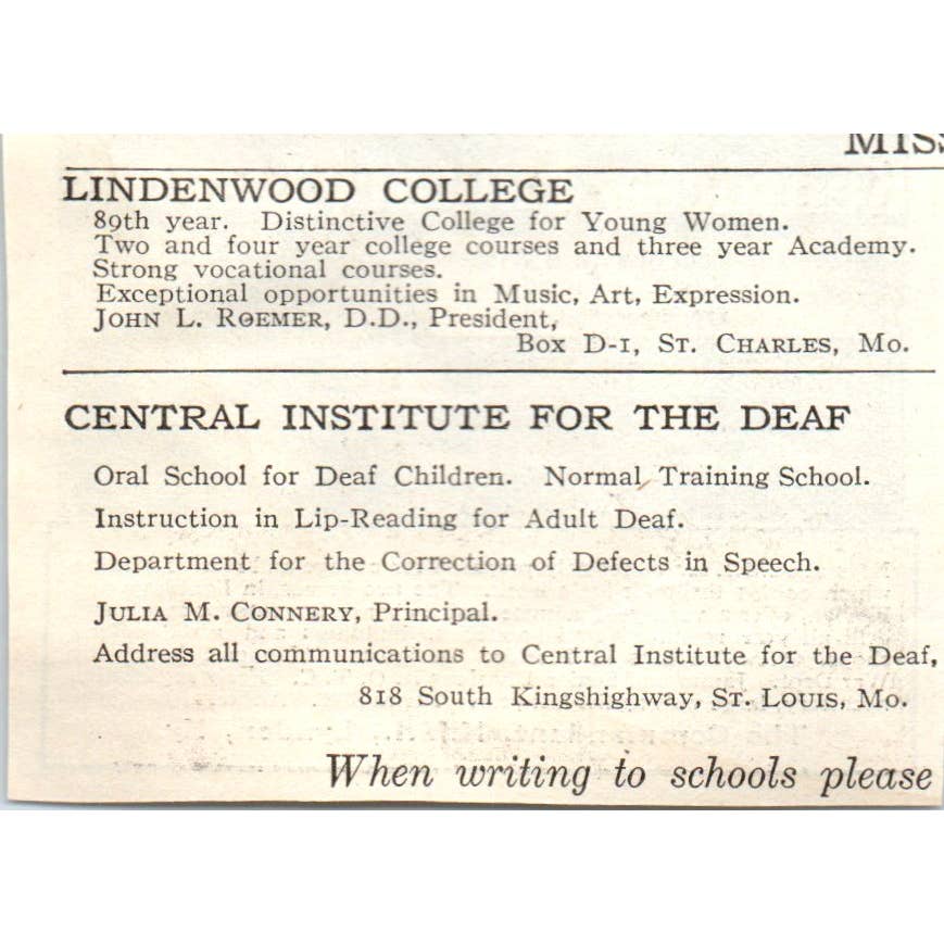 c1920 Harper's Magazine Ad - Kentucky Military Institute K.M.I. Lyndon KY EA3