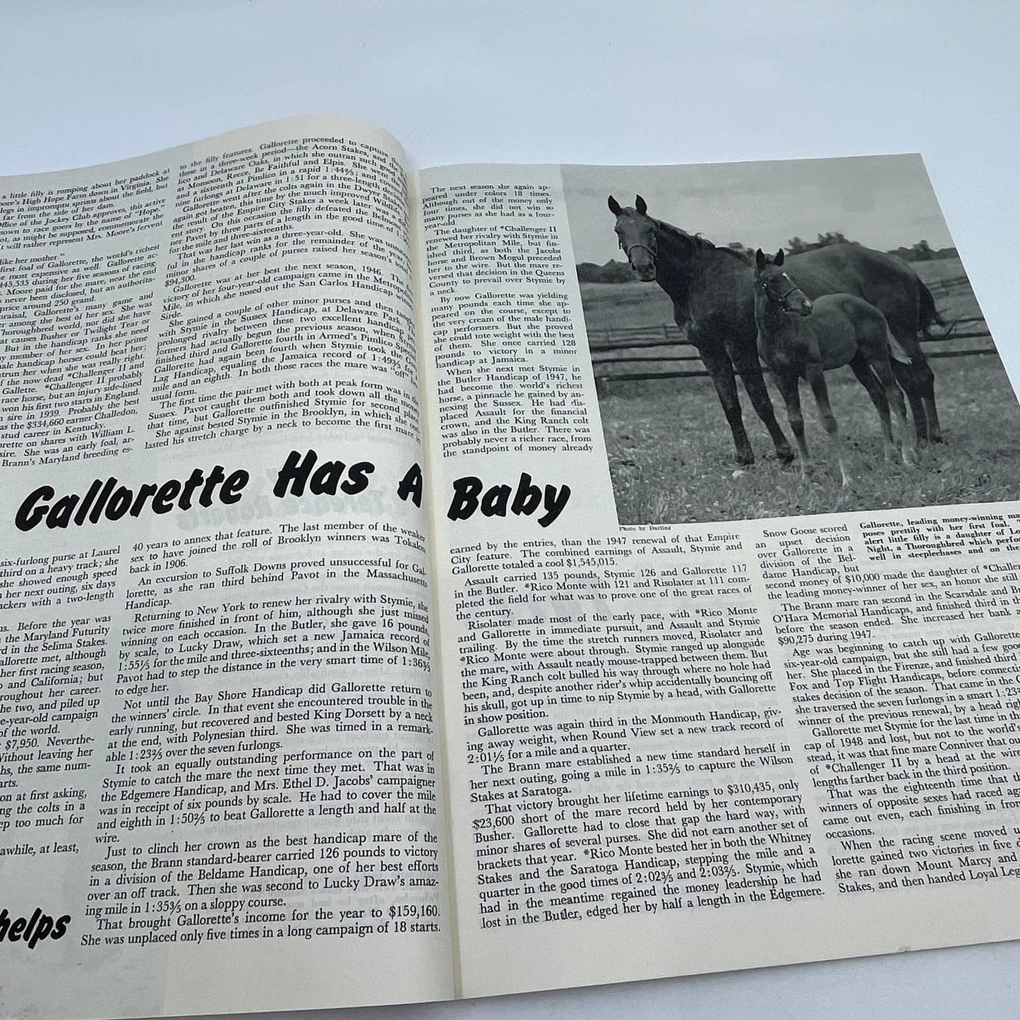 1950 Sept Turf and Sport Magazine Horse Racing The Triple Threat TG6
