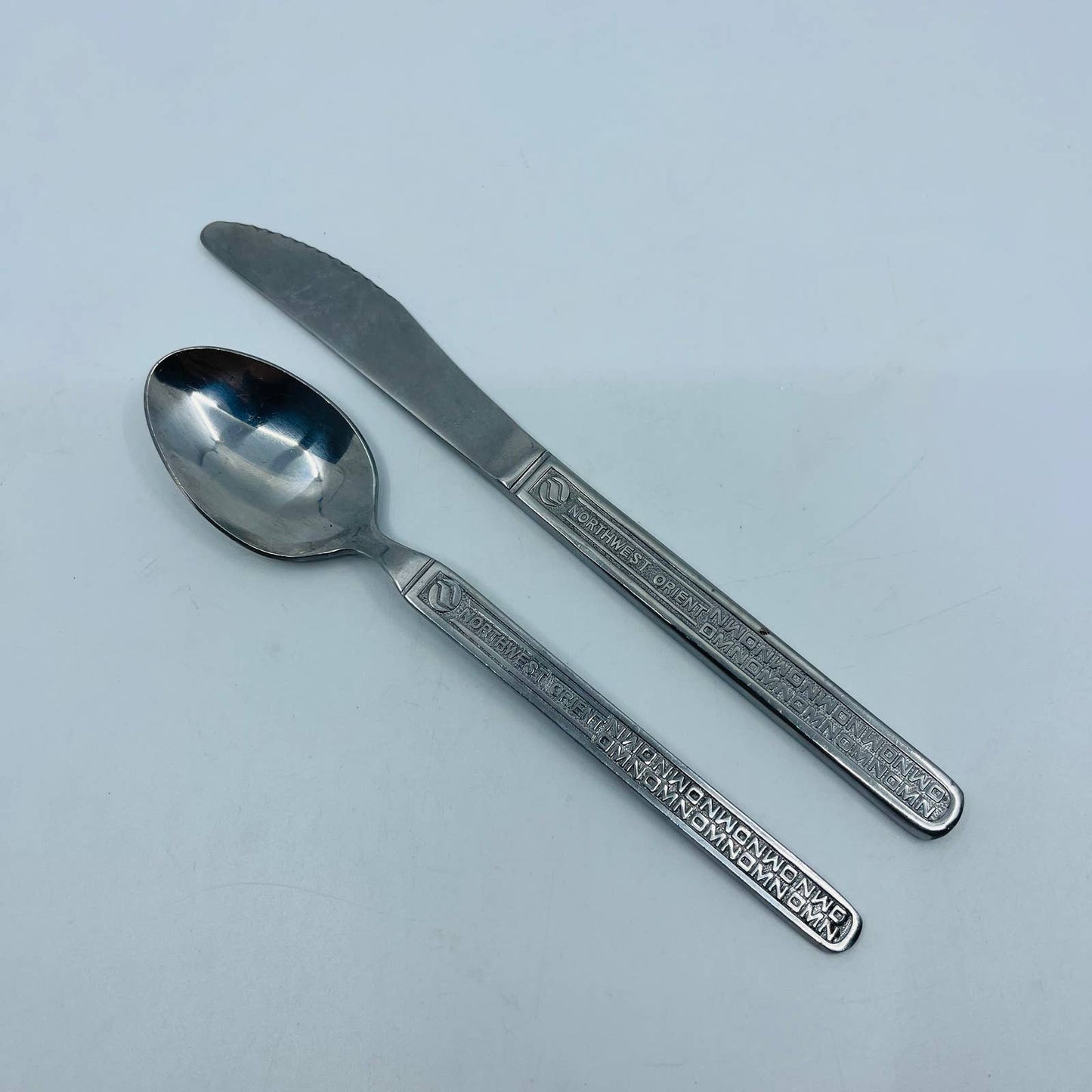 Northwwest Orient Airline Knife and Spoon Set Stainless Steel SB7-14