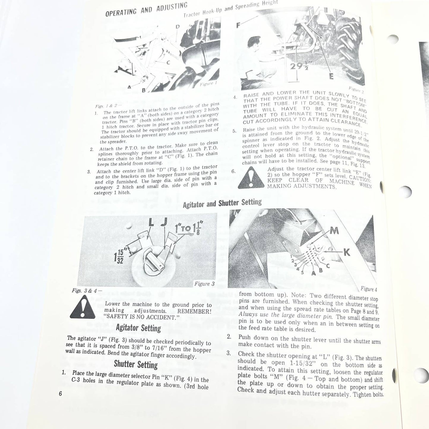 Original 1975 New Idea Manual FS-117 116 3 Point Hitch Spinner Fertilizer TB9