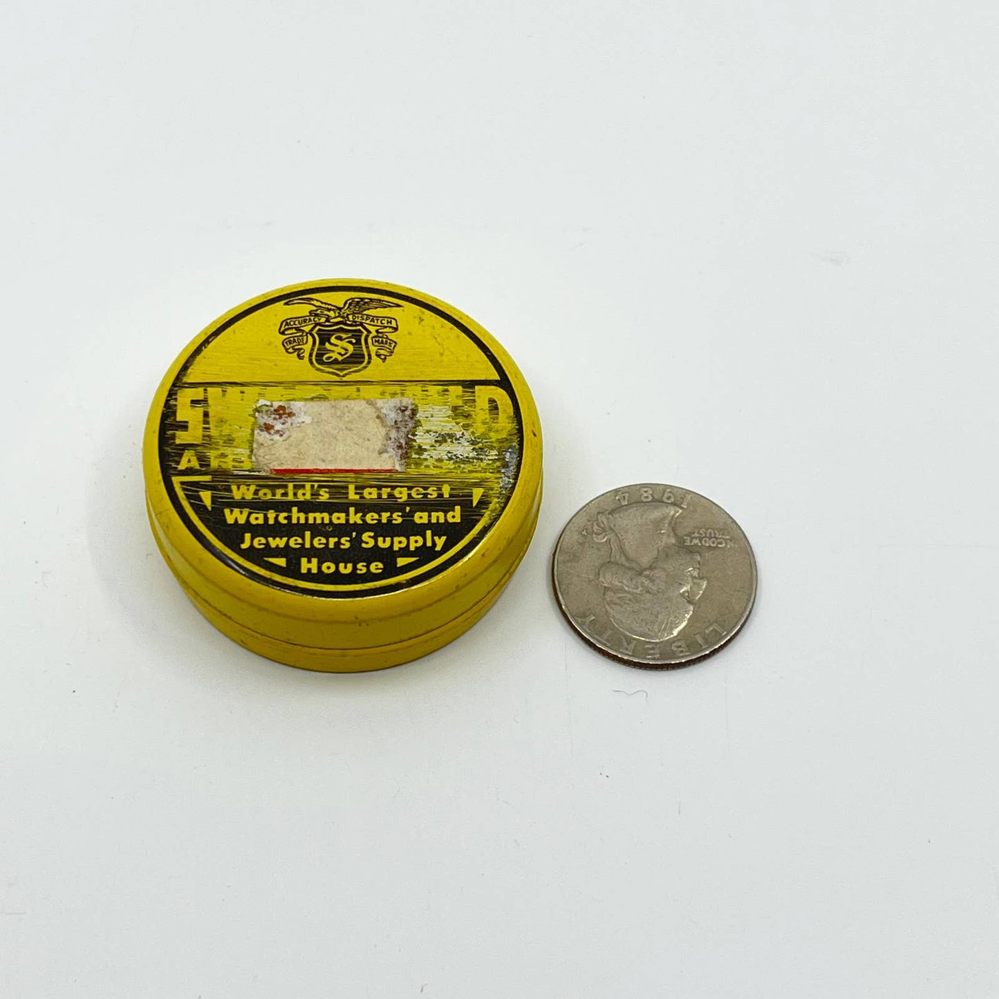 Vintage Swarthchild and Co Watchmaker Parts Tin SC7