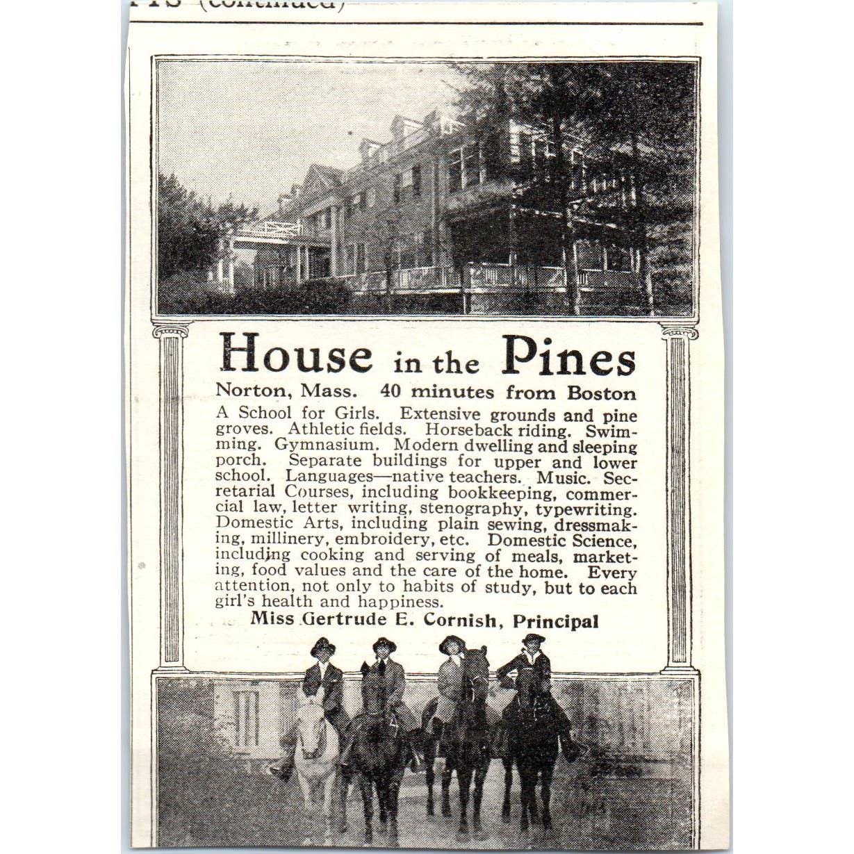 c1920 Harper's Ad - Peddle School for Boys Roger W. Swetland Hightstown NJ EA3-4