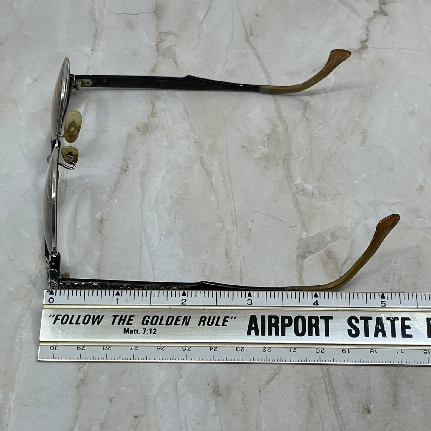 1950s Artcraft 4 1/2-5 3/4 Aluminum 12k GF Cat Eye Eyeglasses Frames TJ9G1-3