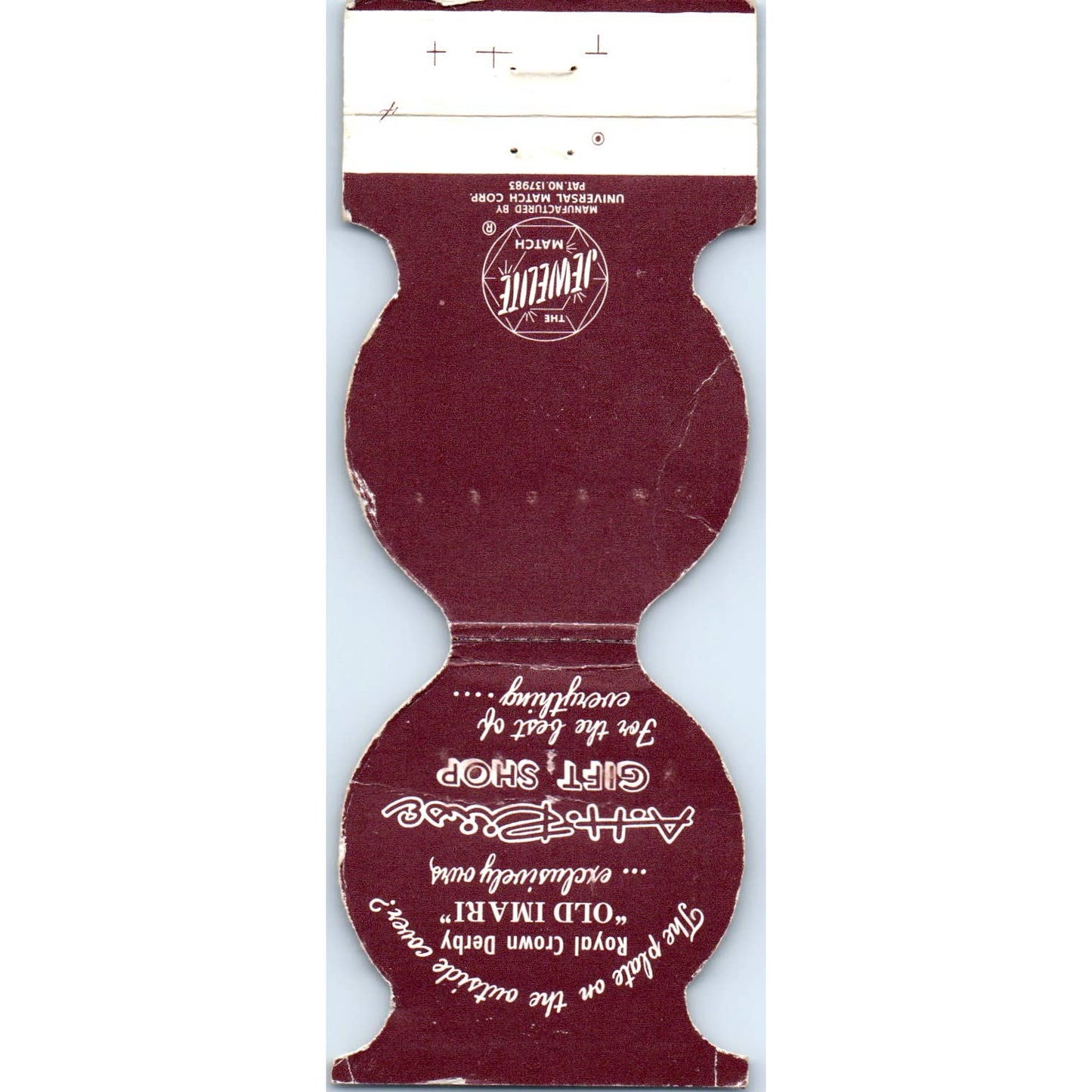 A.H. Riise Gifts ST. THOMAS ST. CROIX VIRGIN ISLANDS Matchbook Cover SA1-M3