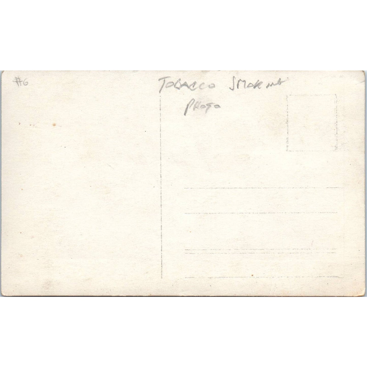 Vintage Postcard RPPC Group of People Smoking at Outdoor Reception TD9-P1