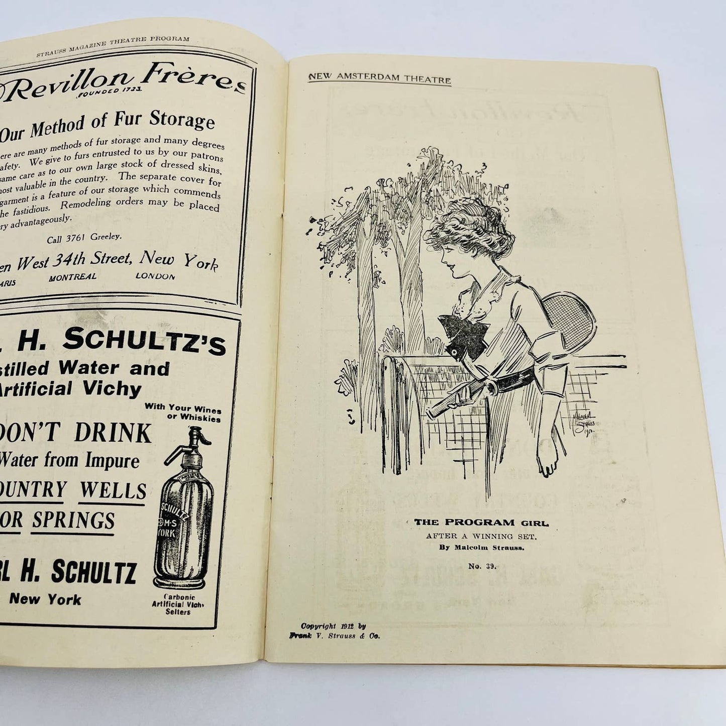 1912 New Amsterdam Theatre Souvenir Program NY Klaw & Erlanger TD6