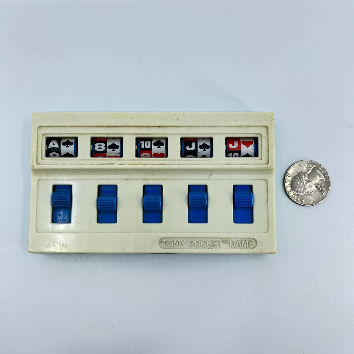 1976 Tomy Pocket Game "Pocket Poker" Travel Game TE3