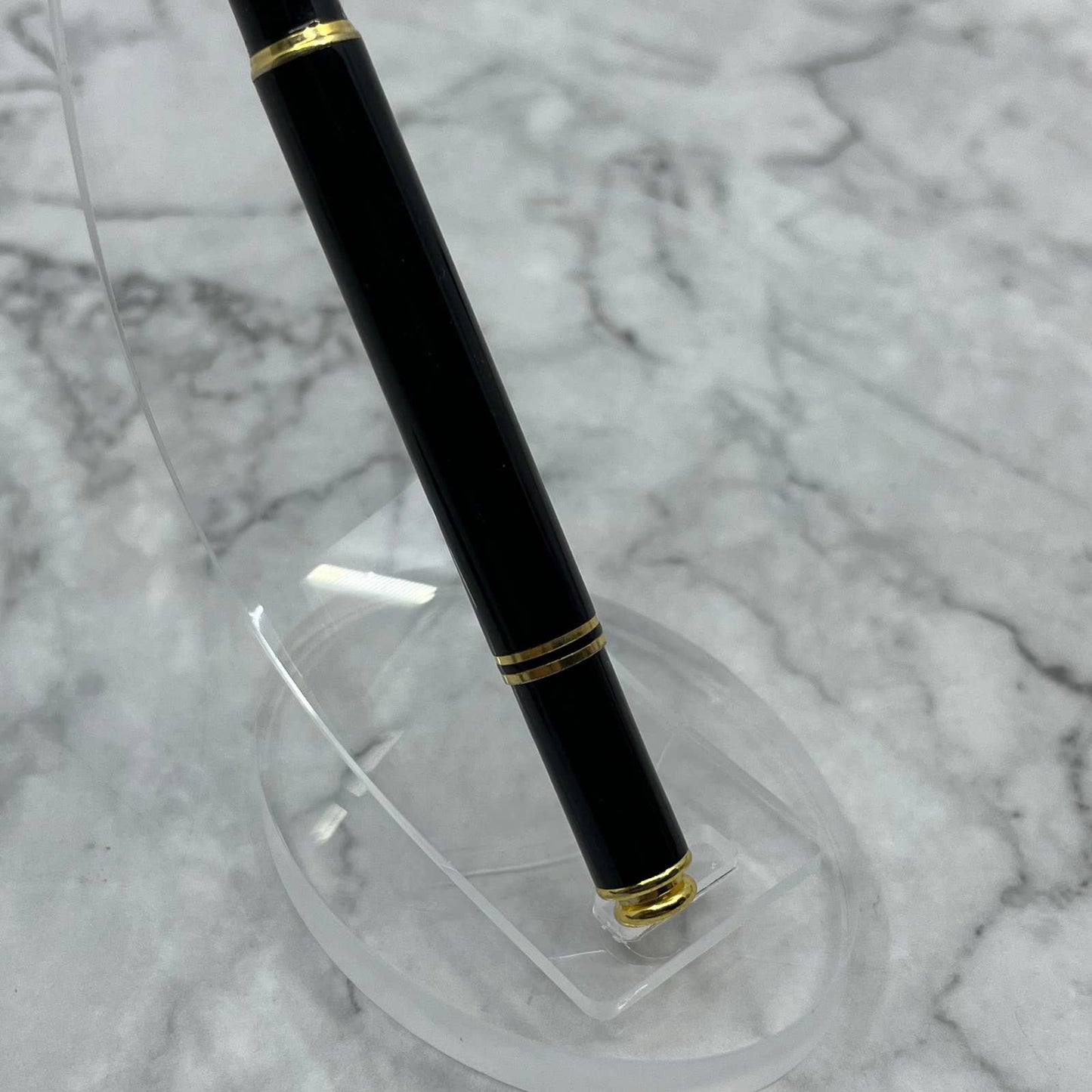 Vintage Black & Gold Tone Fountain Pen Iridium Point W Germany Fine Nib SE6