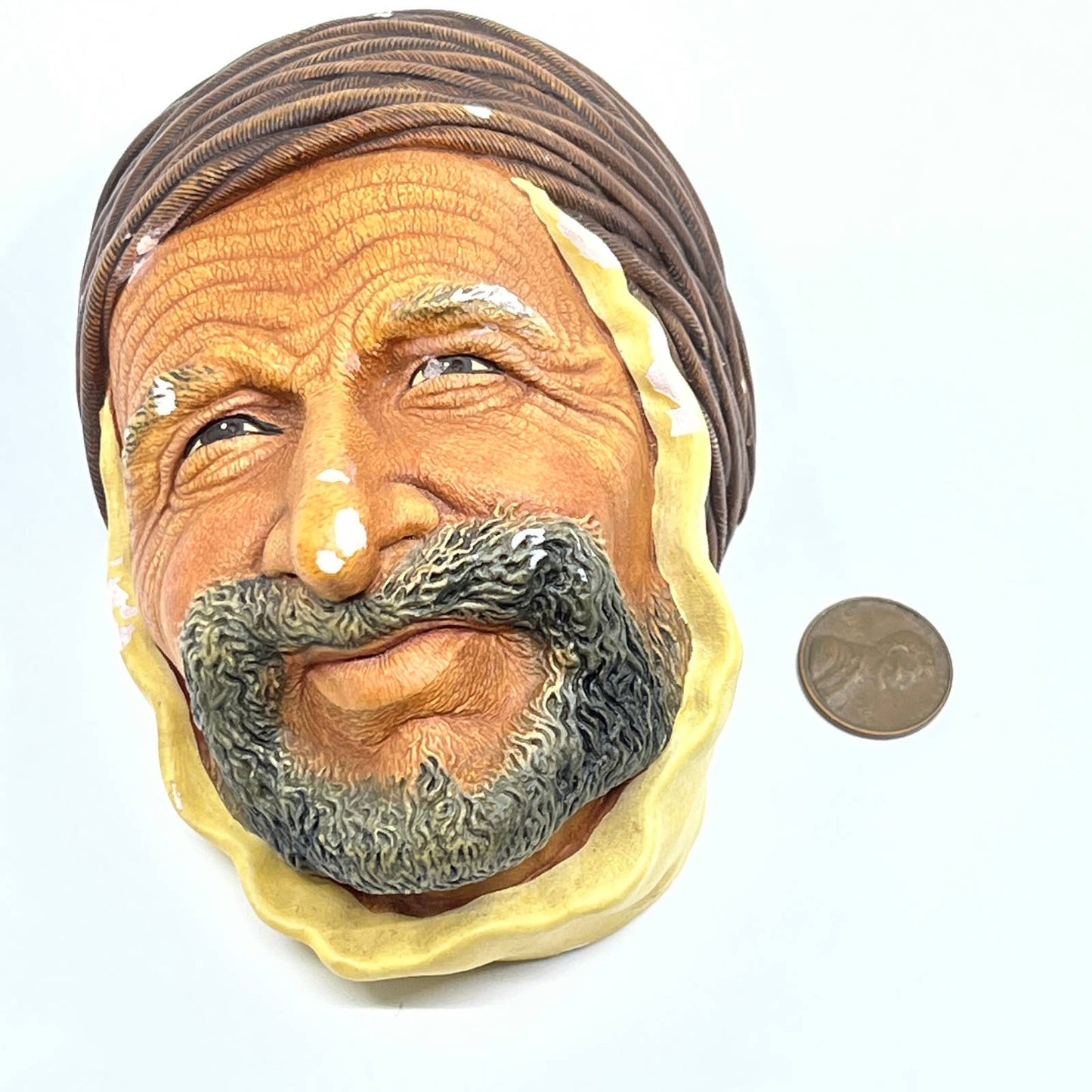 The Persian - Bosson Chalkware Head Congleton England. Rare Vintage TC8