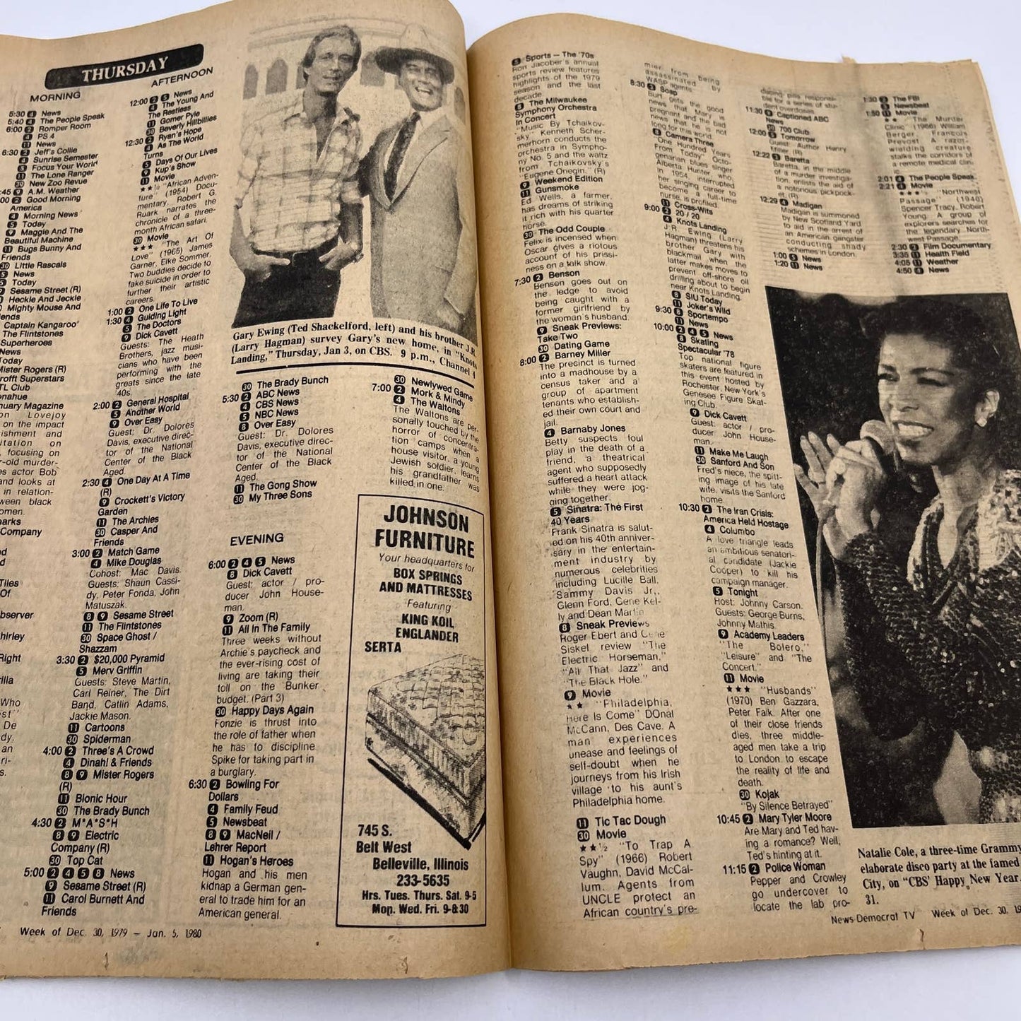 1979 Dec 30 Bellville IL News-Democrat TV Listings Magazine Three's Company TG6