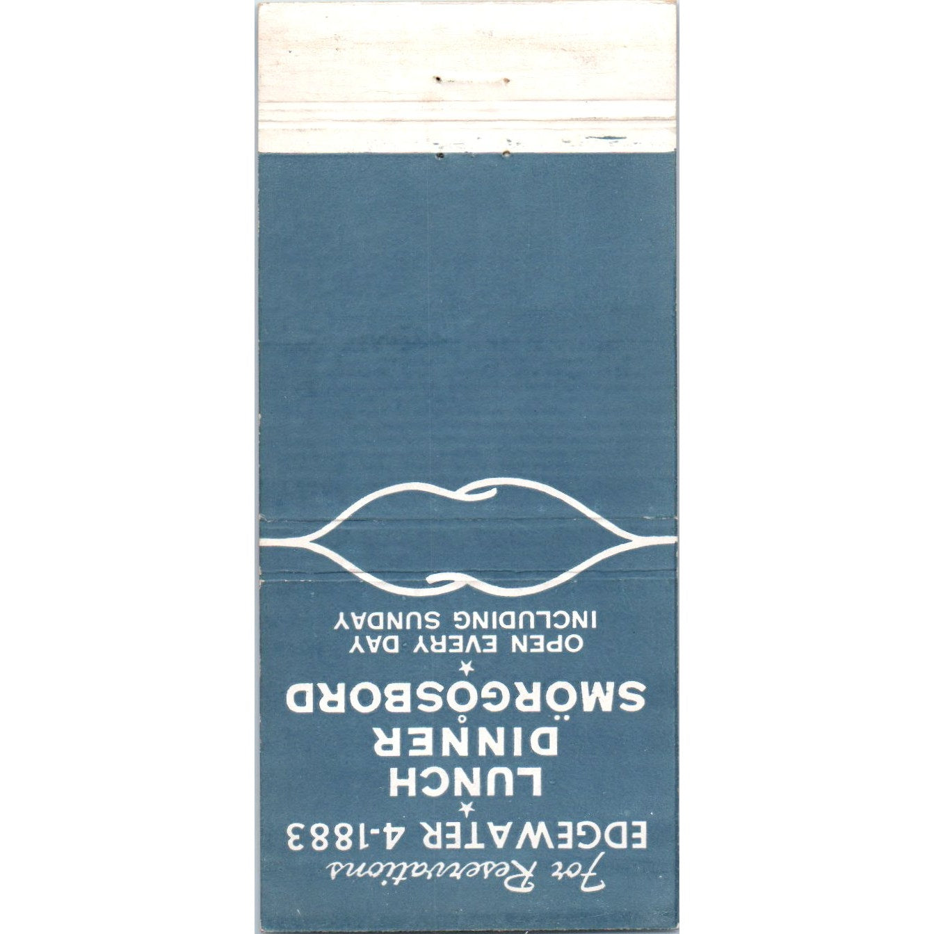 Villa Sweden Smorgasbord Chicago Advertising Matchbook Cover MM9-6