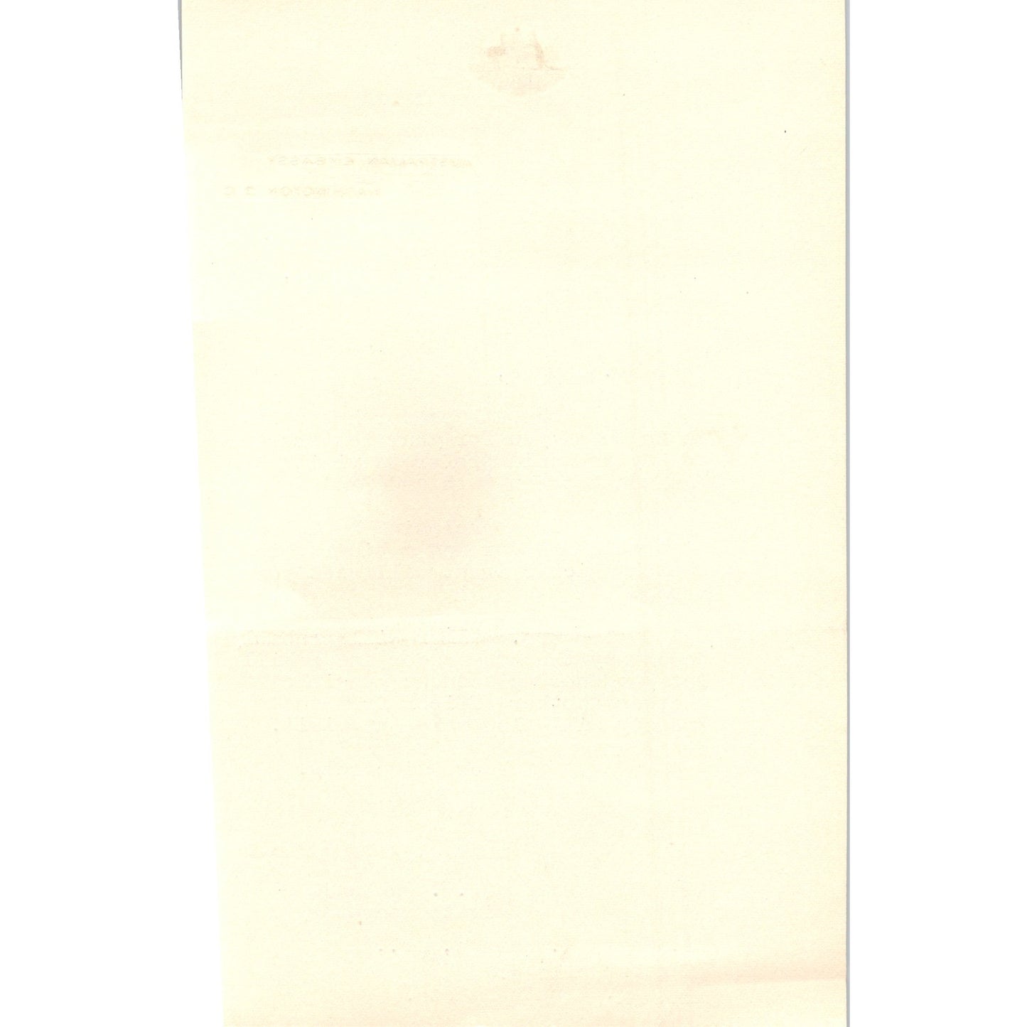 Australian Embassy Letterhead Memo L.F. Schwan 1966 B13