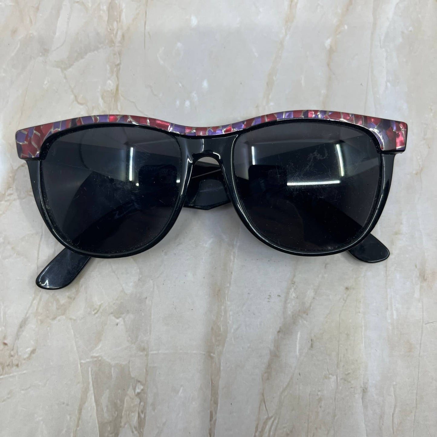 Retro Oversize 90s Glam Solar Accents Sunglasses Eyeglasses Frames TJ1-G4-8