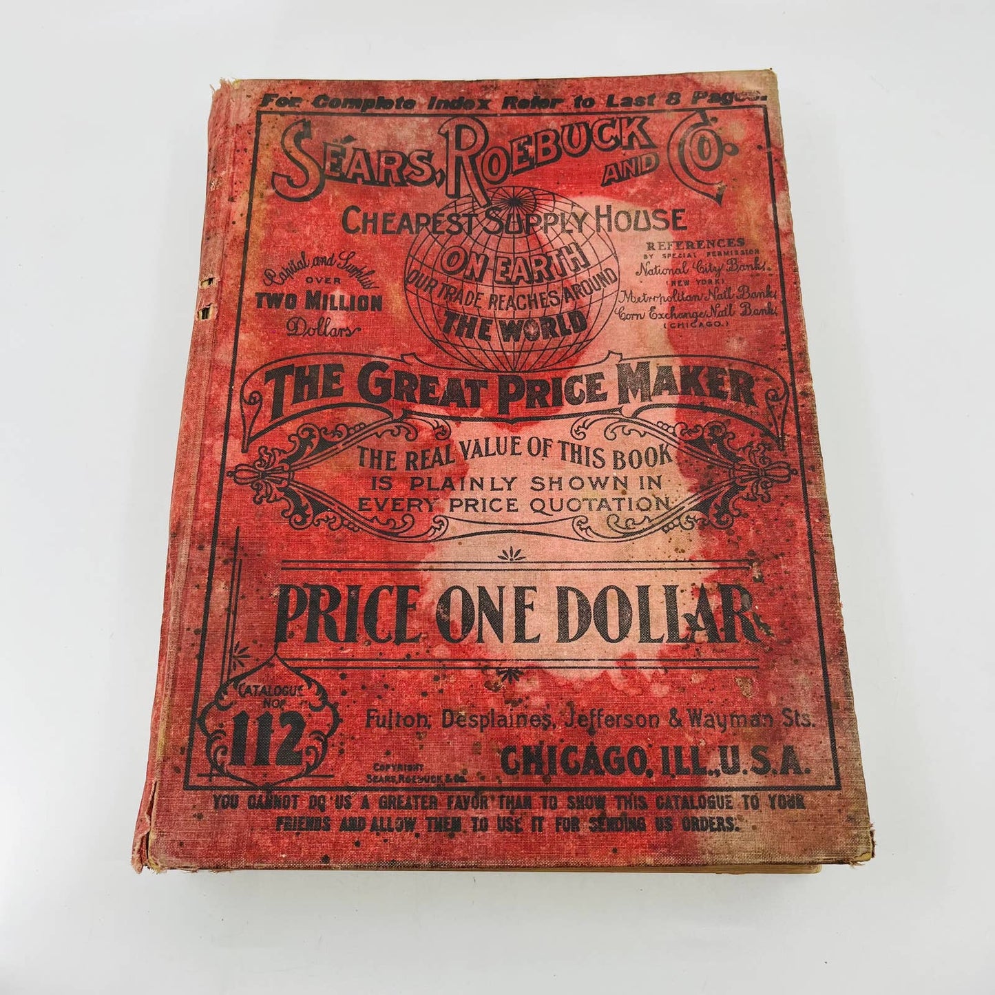 Antique 1902-1903 Sears Roebuck & Co. Catalog #112 Hardcover Complete BA3