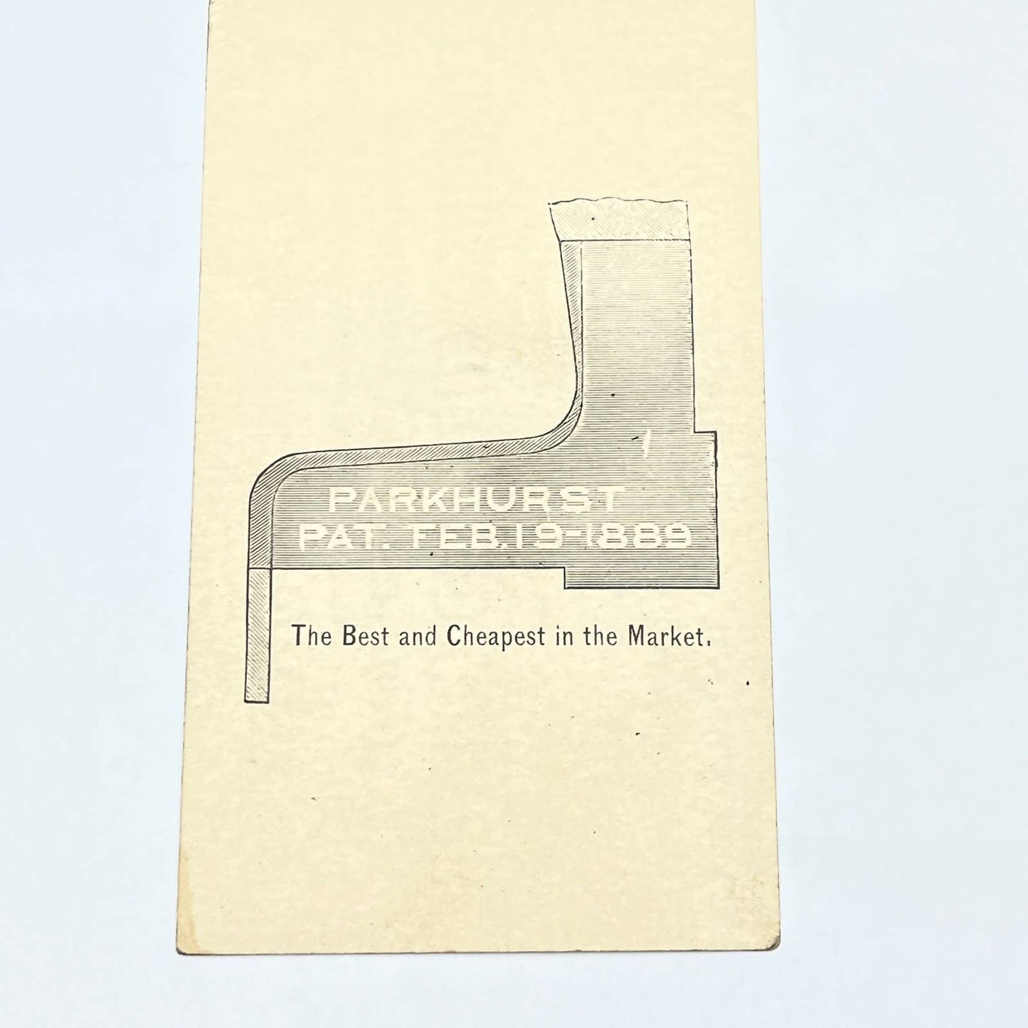 1889 Trade Card A.G. Parkhurst Combined Curb & Gutter Minneapolis MN AC1