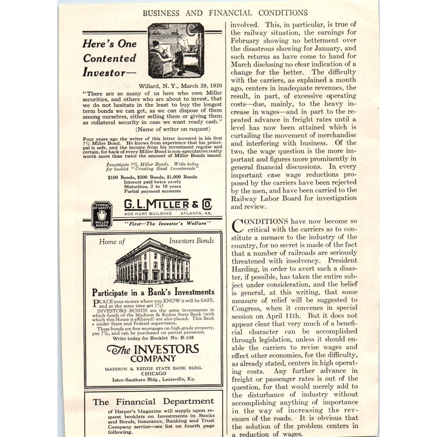 Equitable Trust Co. of New York - Summer Travel Abroad - 1921 Original Ad TJ7-L
