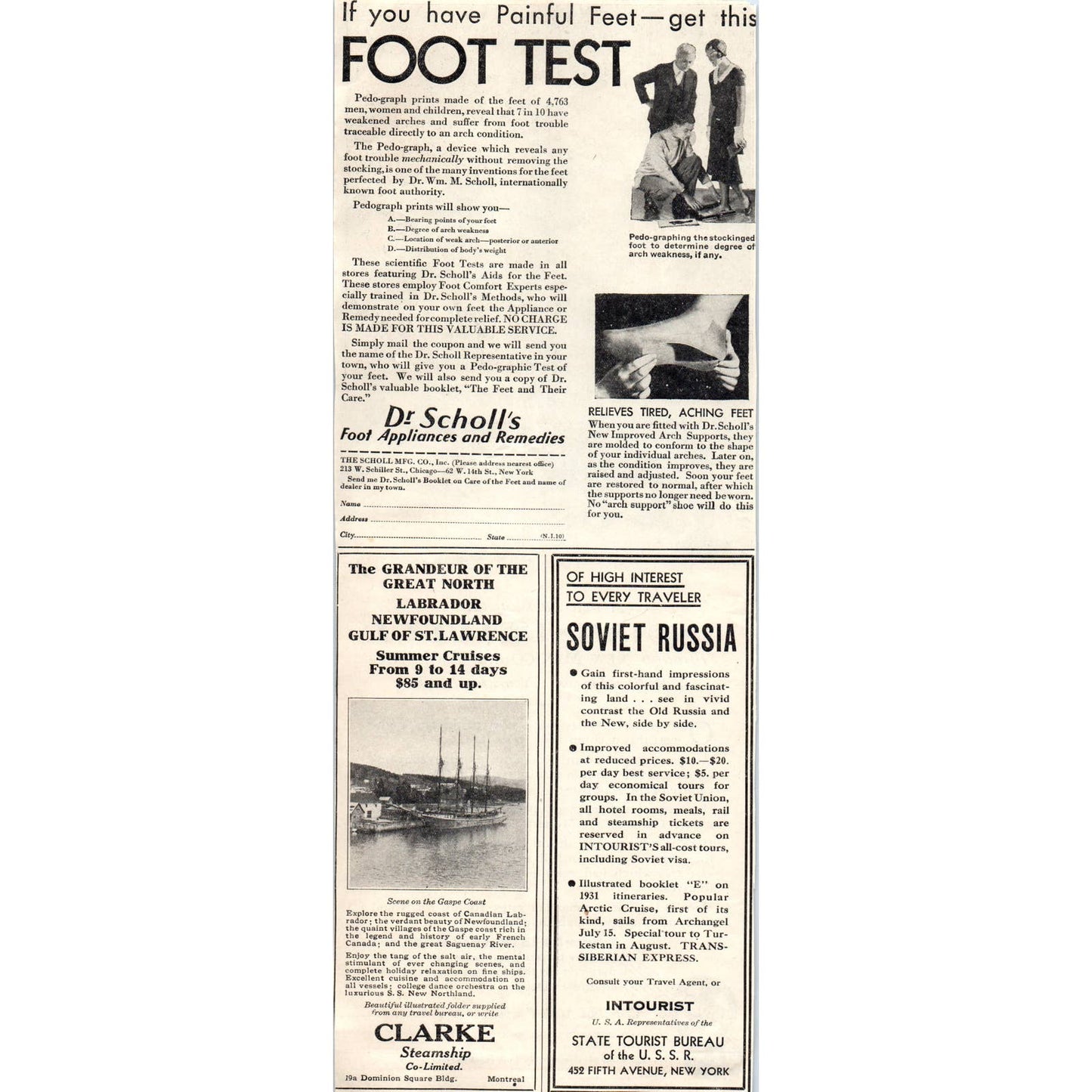 1931 Santa Fe Railroad Indian-Detours Book Advertisement ~4.75x12 FL5-1