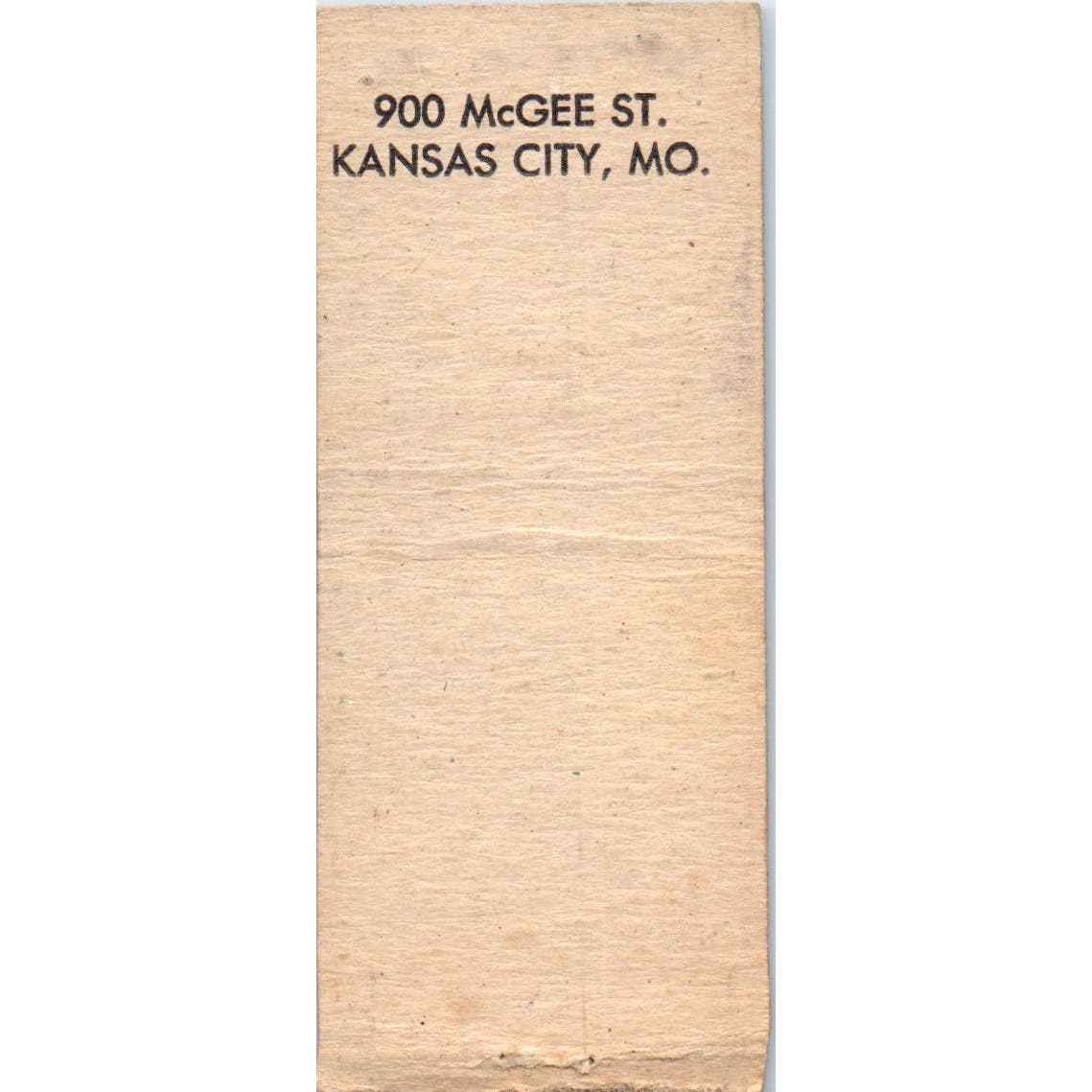 Midwest Bar Kansas City MO Advertising Matchbook Cover SA9-M2