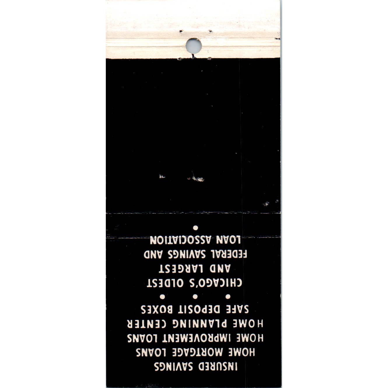 First Federal Savings Chicago IL Advertising Matchbook Cover SA1-M11