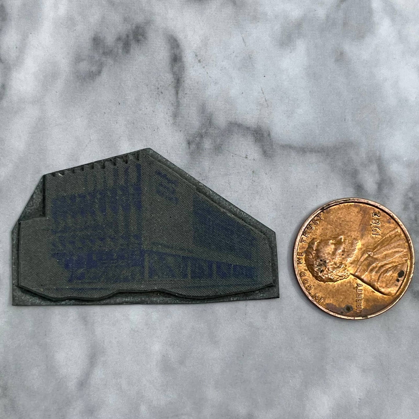 Vintage Printing Letterpress Printers Block Plate Photo of Office Building TJ514