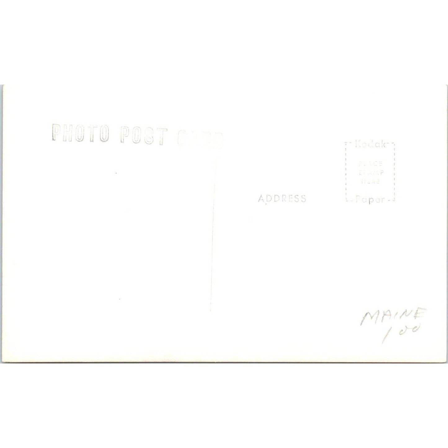 Antique Postcard RPPC Black House, Ellsworth, Maine Dutch Bed Chair SE8