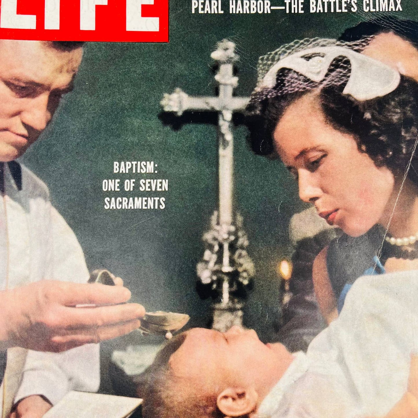 Life Magazine / December 17 1956 / Pearl Harbor-The Battle's Climax / Baptism TA8