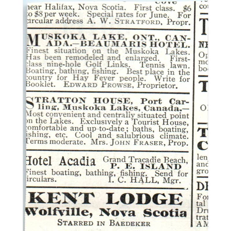 Hotel Victoria London Gordon Hotels Ltd - 1903 Original Ad TJ7-L