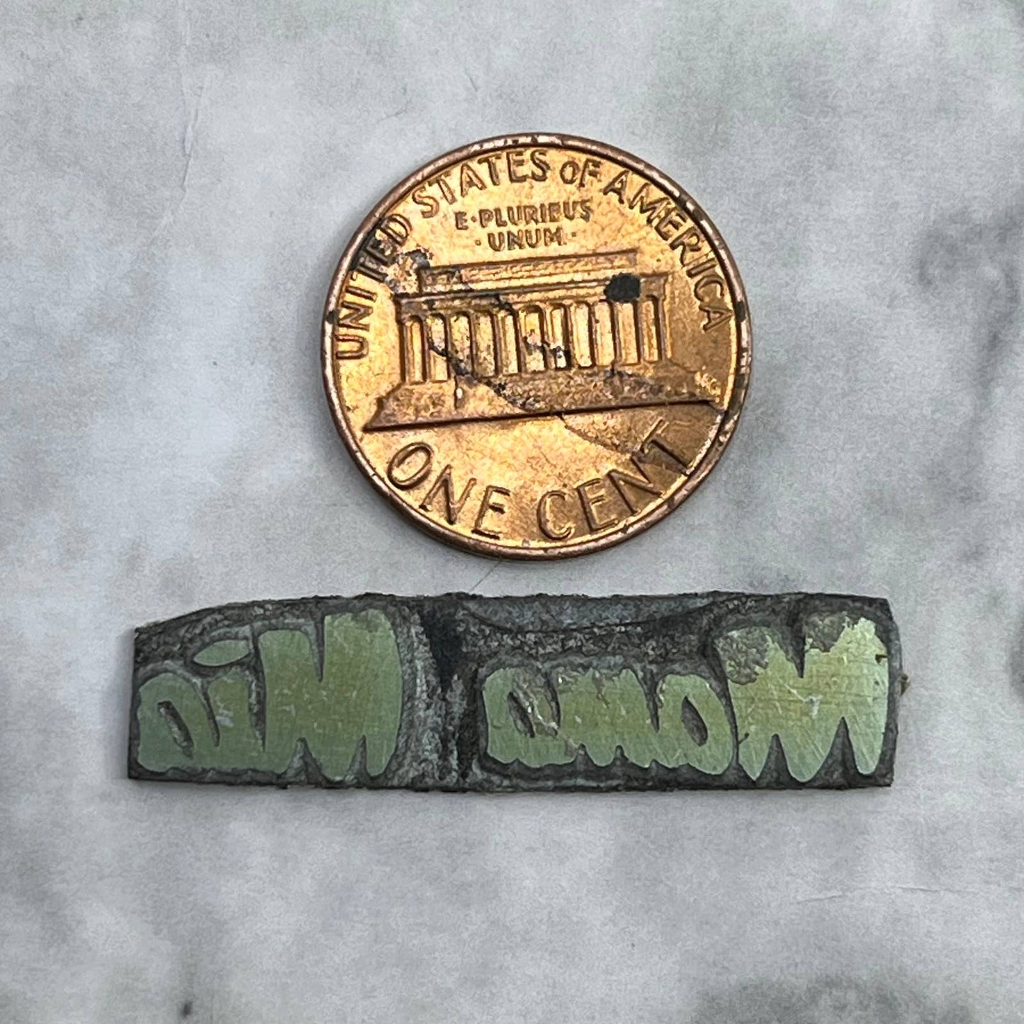 Vintage Printing Letterpress Printers Block Plate Mama Mia TJ58
