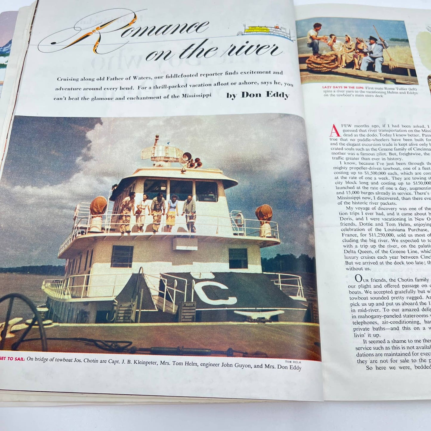 The American Magazine Dec 1953 Christmas Tree Baby Cover Plain Girls TC6