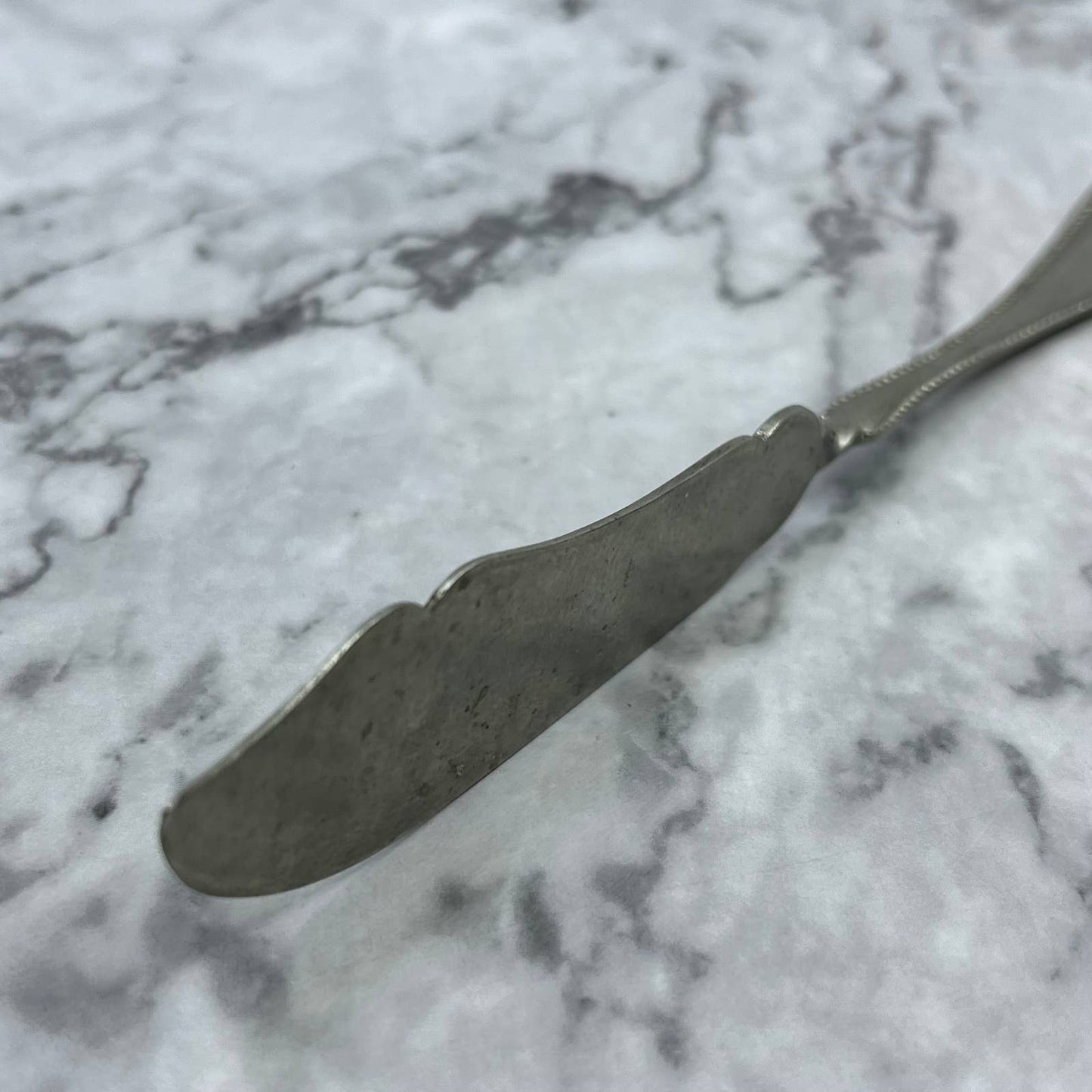 Antique MW & Co. Panama Silver Butter Knife SE6-11