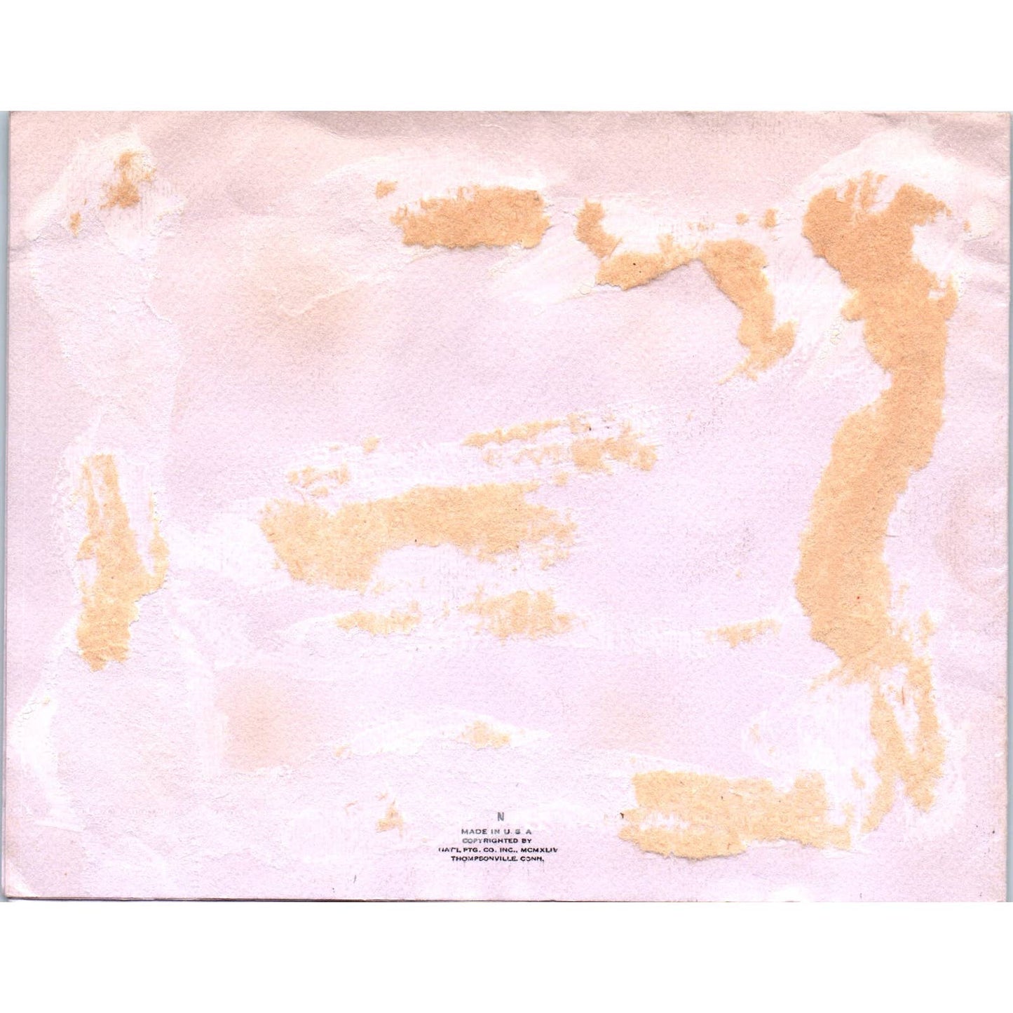 1940s Nat Ptg Co Thompsonville, Conn Birthday Card - Lily of the Valley SF2