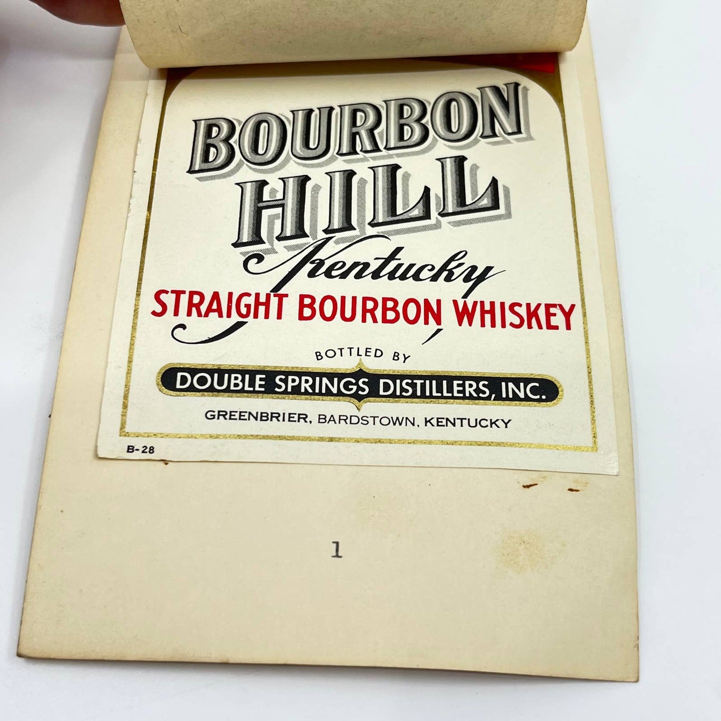 Bourbon Hill / Hills Straight Bourbon Whiskey Label Set of 3 Art Williams KY