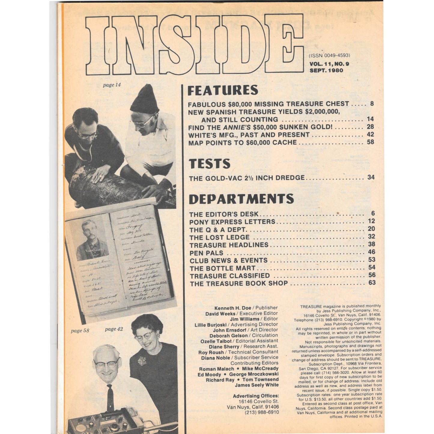 Treasure Magazine - Treasure Hunting Gold Mining Metal Detecting Sep 1980 M5