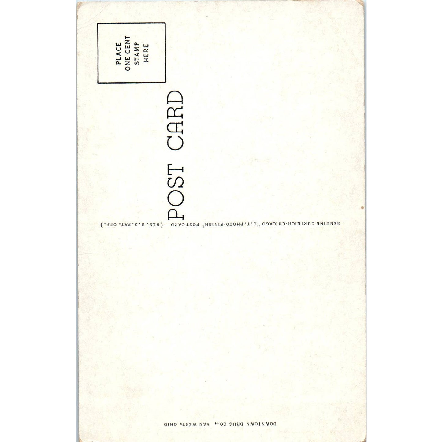 Antique Postcard Van Wert County Courthouse, Van Wert Ohio TD9