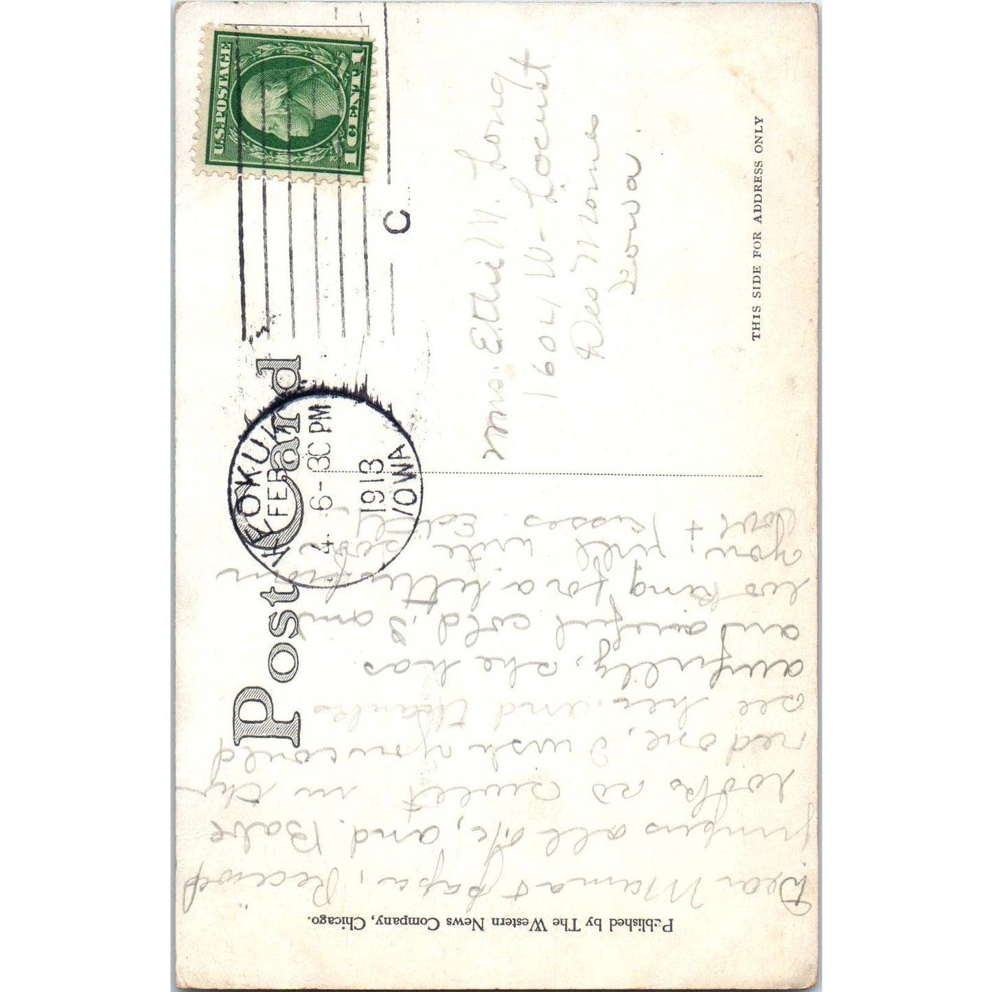 Victorian Couple Playing Tennis 1913 Original Postcard TK1-23