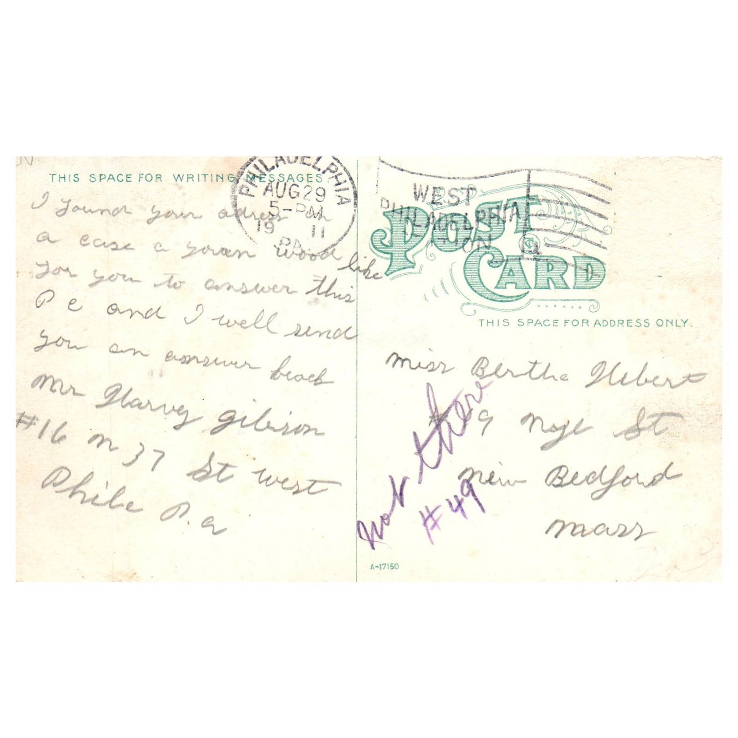 Docks at League Island Navy Yard Philadelphia 1911 - Original Postcard TJ8-5