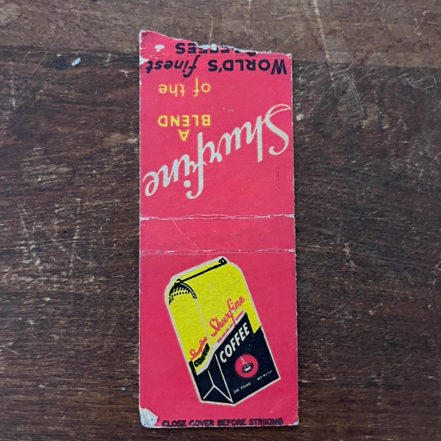 Shurfine Coffee Advertising Matchbook Cover MM11-7