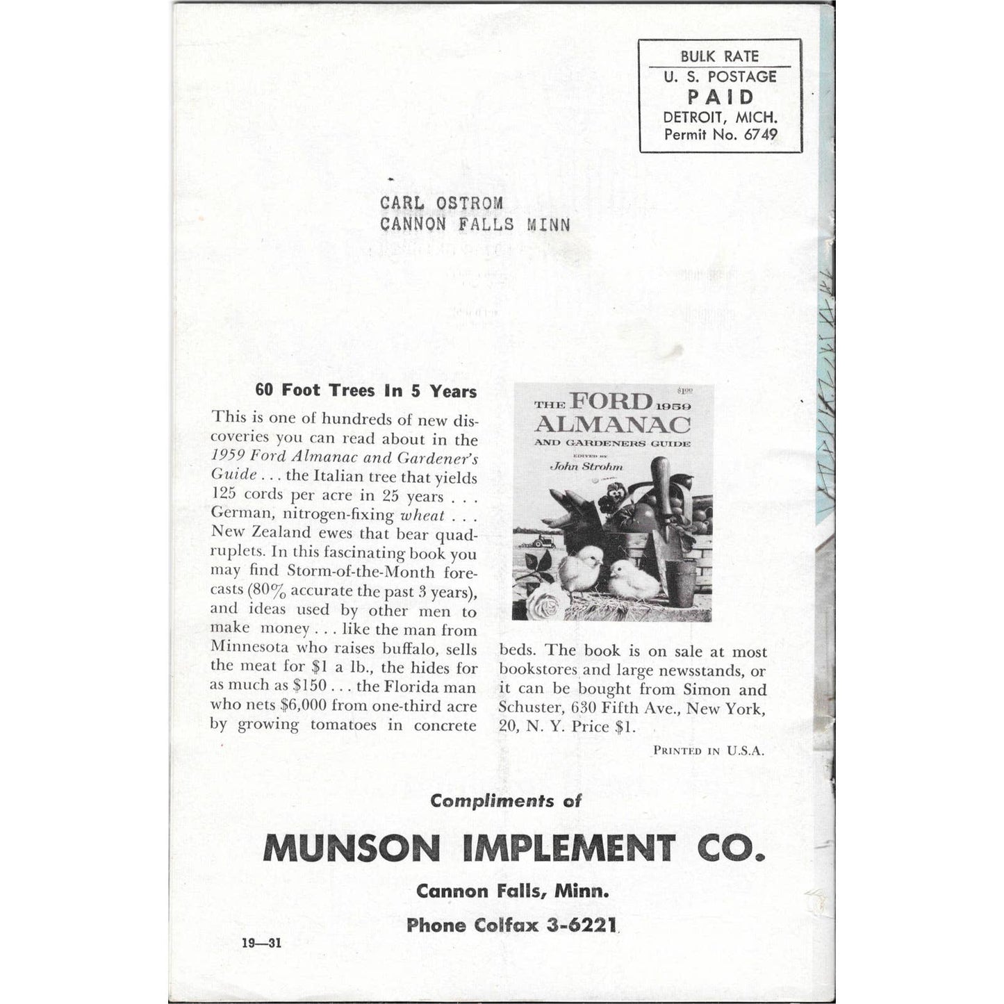 1958 Winter - Ford Farming Magazine - The Miracle of Hunza Farm TJ7