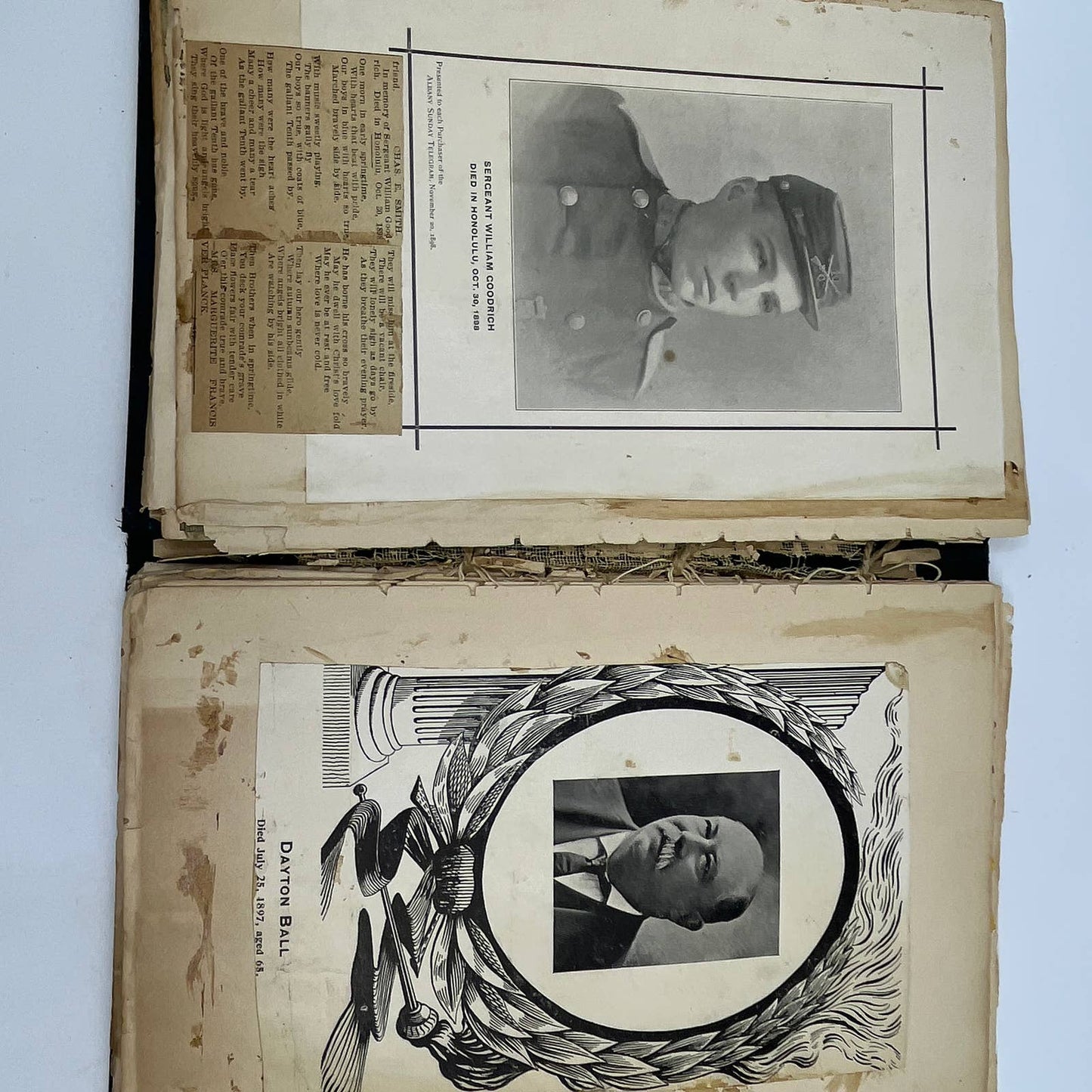 1880s -1910s LOADED Victorian Scrapbook From Richmondville NY TG3