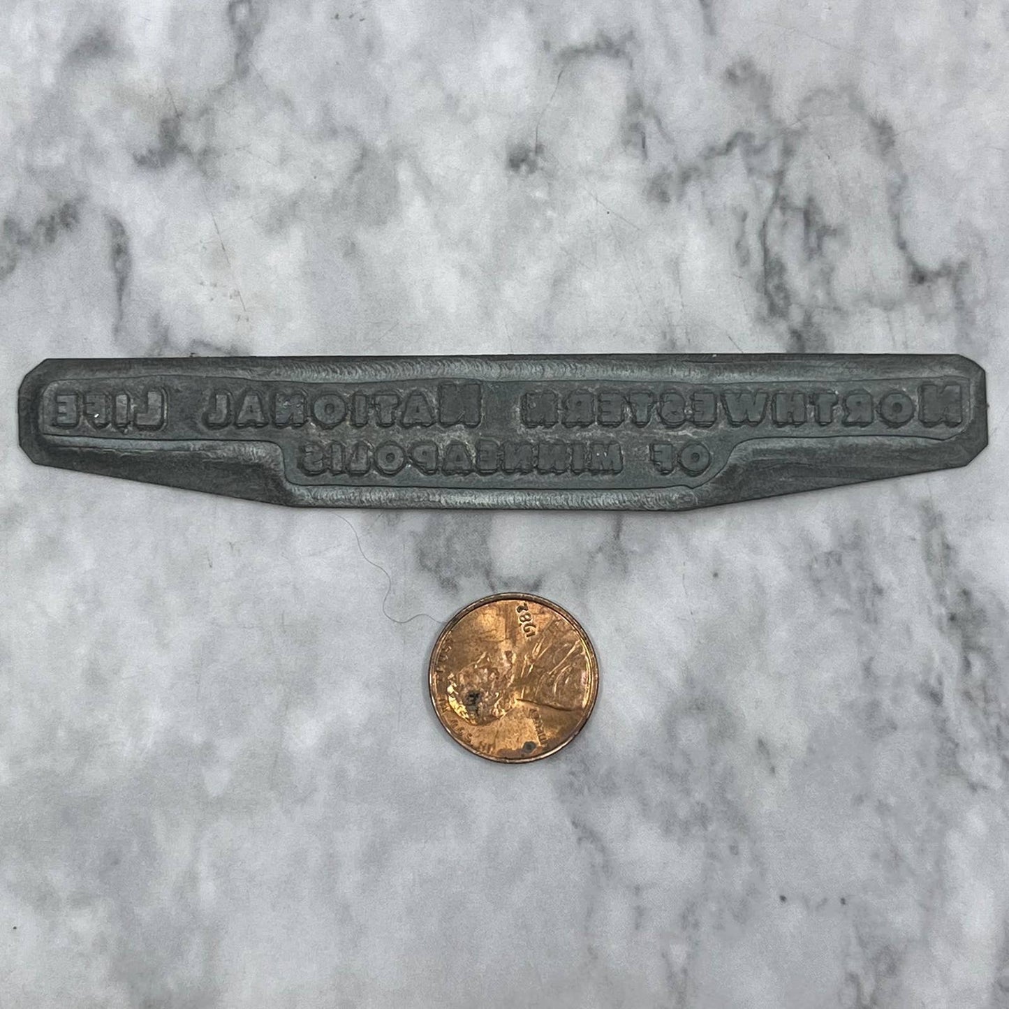 Vintage Printers Block Plate Northwestern National Life of Minneapolis TJ56