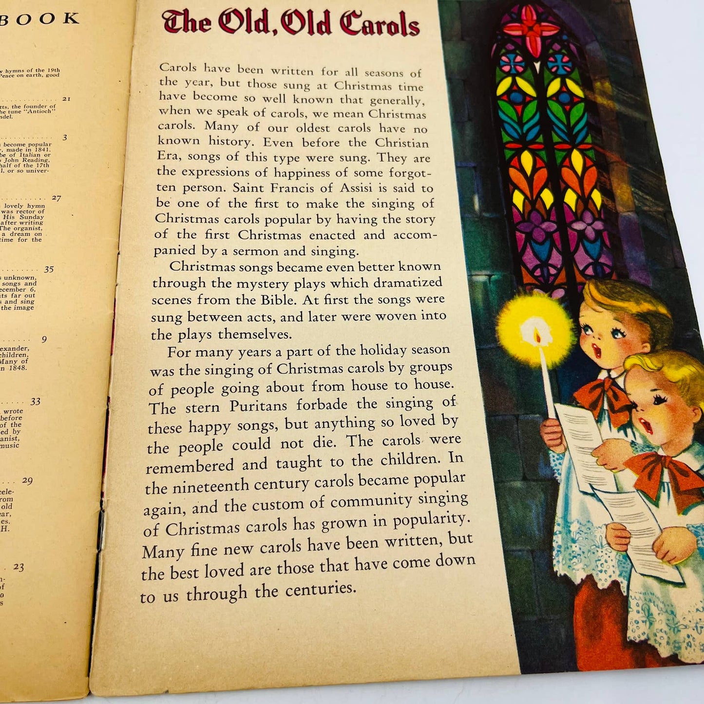 1942 CHRISTMAS CAROLS Karl Schulte Illustrated Song Book BA4