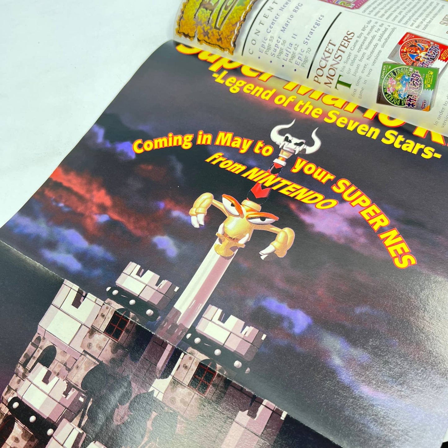 Nintendo Power Vol 84 Complete w/ Super Mario RPG Poster & Cards Ken Griffey TE9